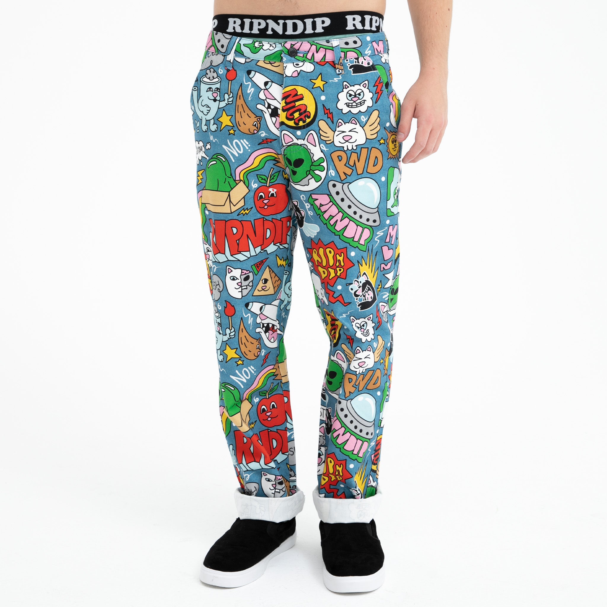 RIPNDIP Good Day Twill Pants (Medium Wash)