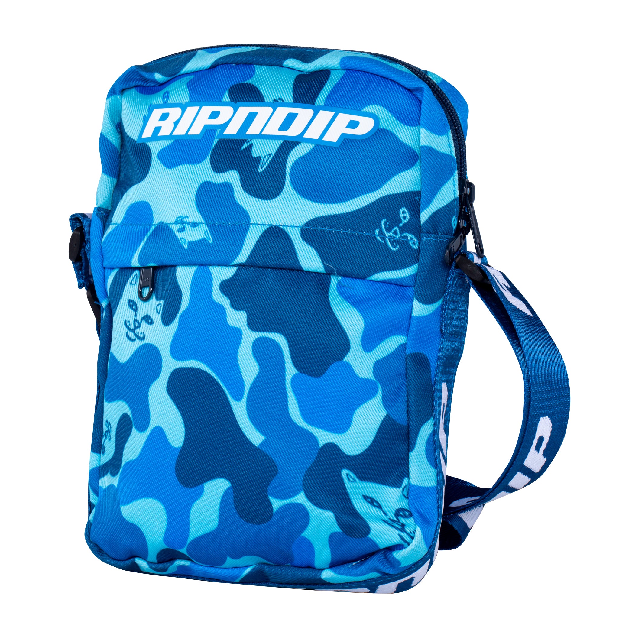 RipNDip Nerm Camo Shoulder Bag (Blue Camo)