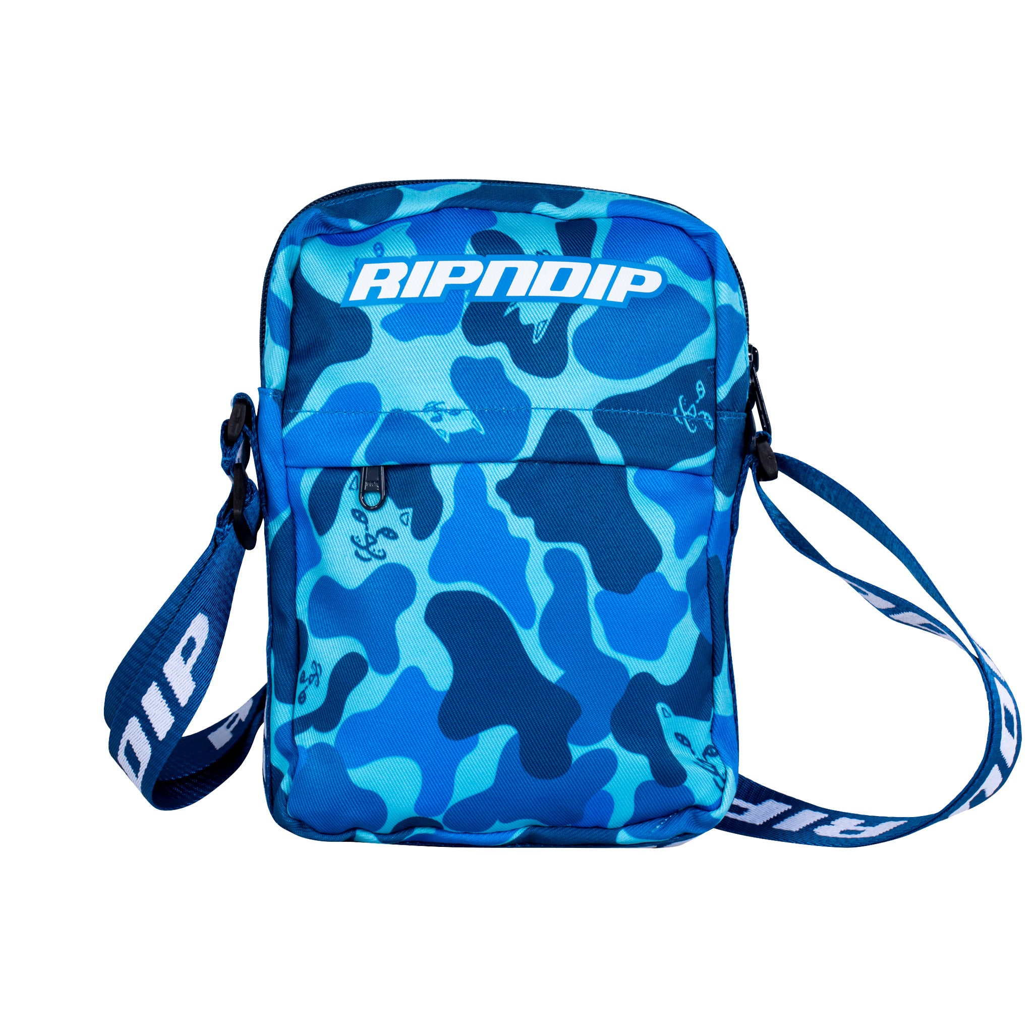 RipNDip Nerm Camo Shoulder Bag (Blue Camo)