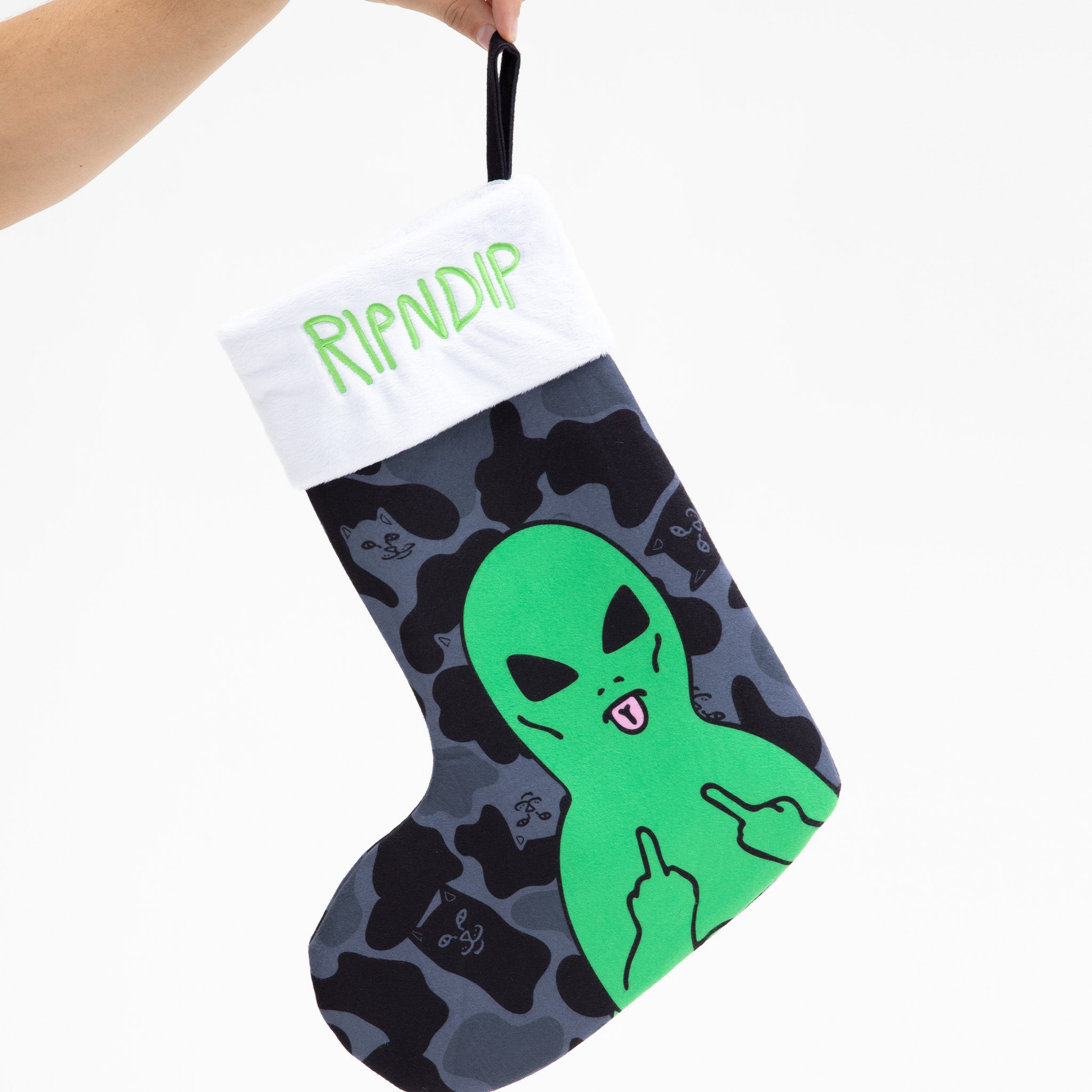 RIPNDIP Lord Alien Christmas Stocking  (Black)