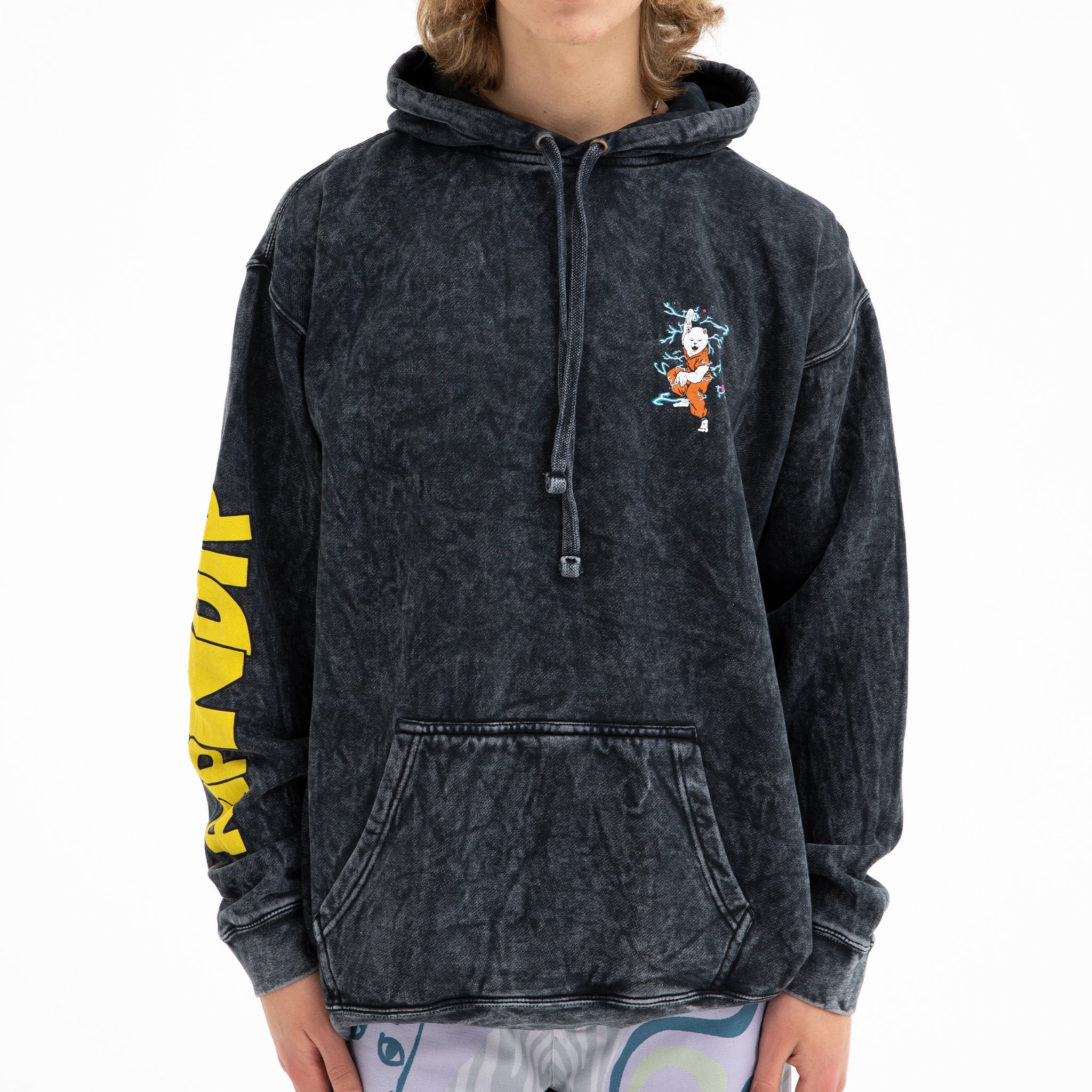 Super Sanerm Hoodie (Black Mineral Wash)