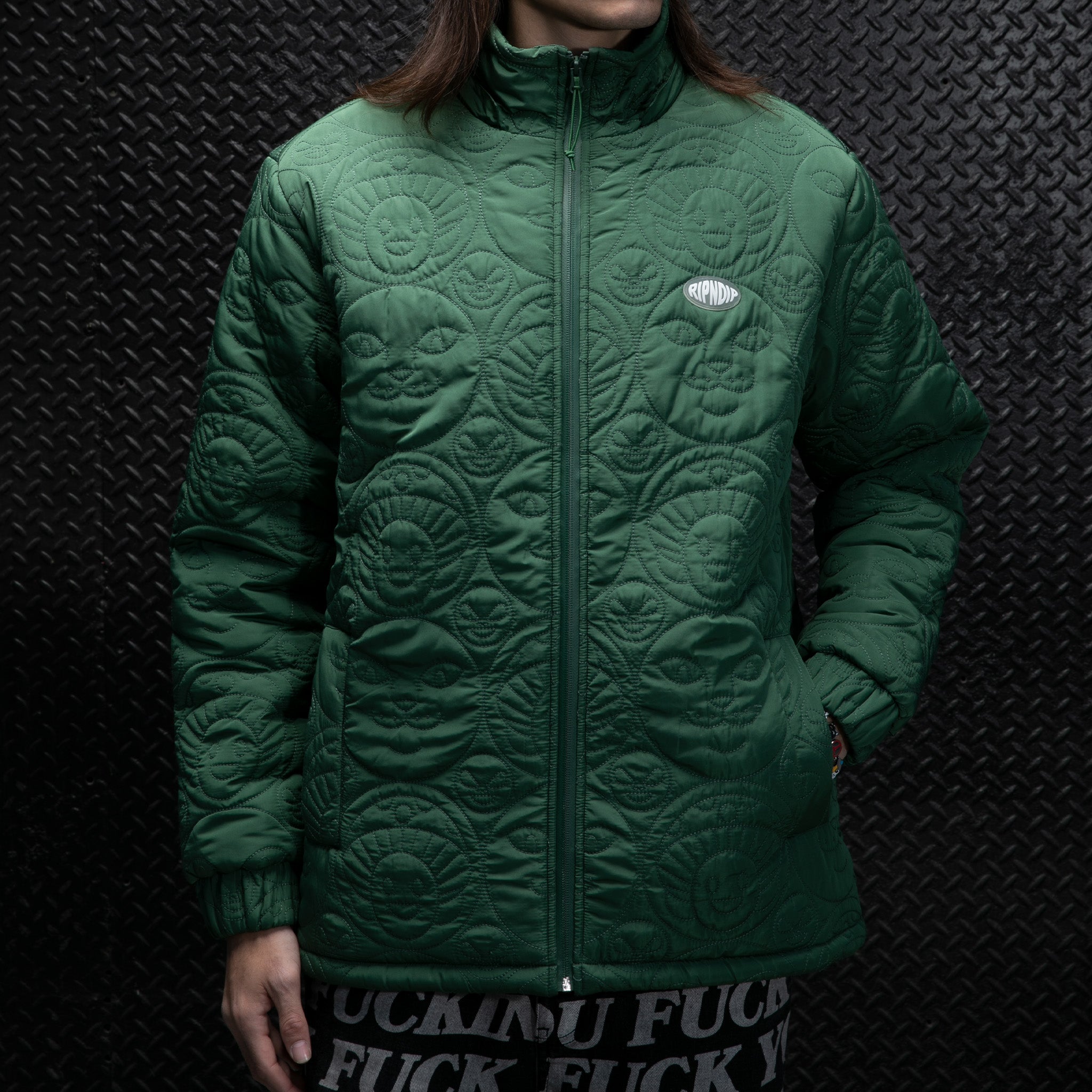 Barry Bonds Puffer Jacket (Pine) – RIPNDIP