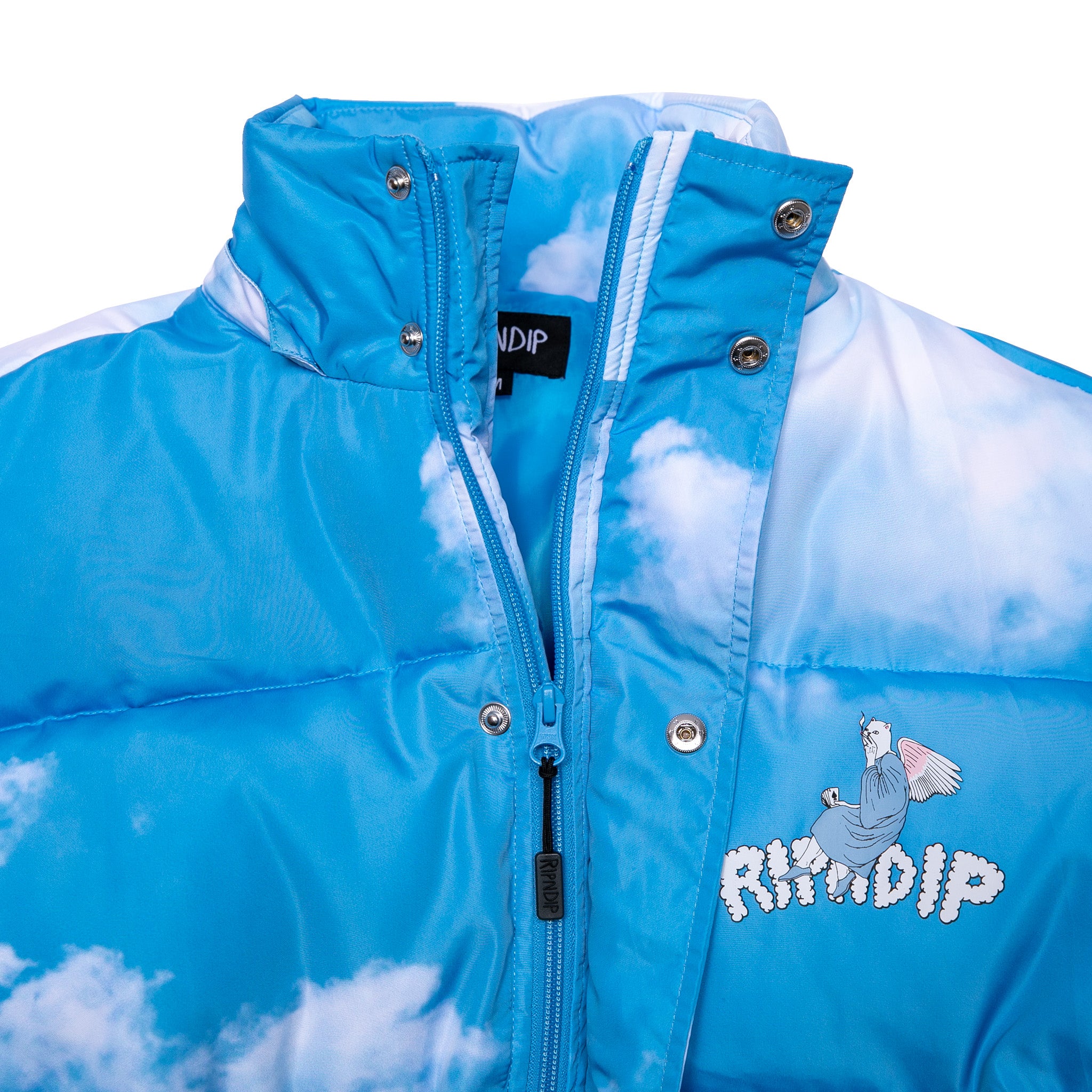 RIPNDIP Heaven And Hell Puffer Jacket (Blue)