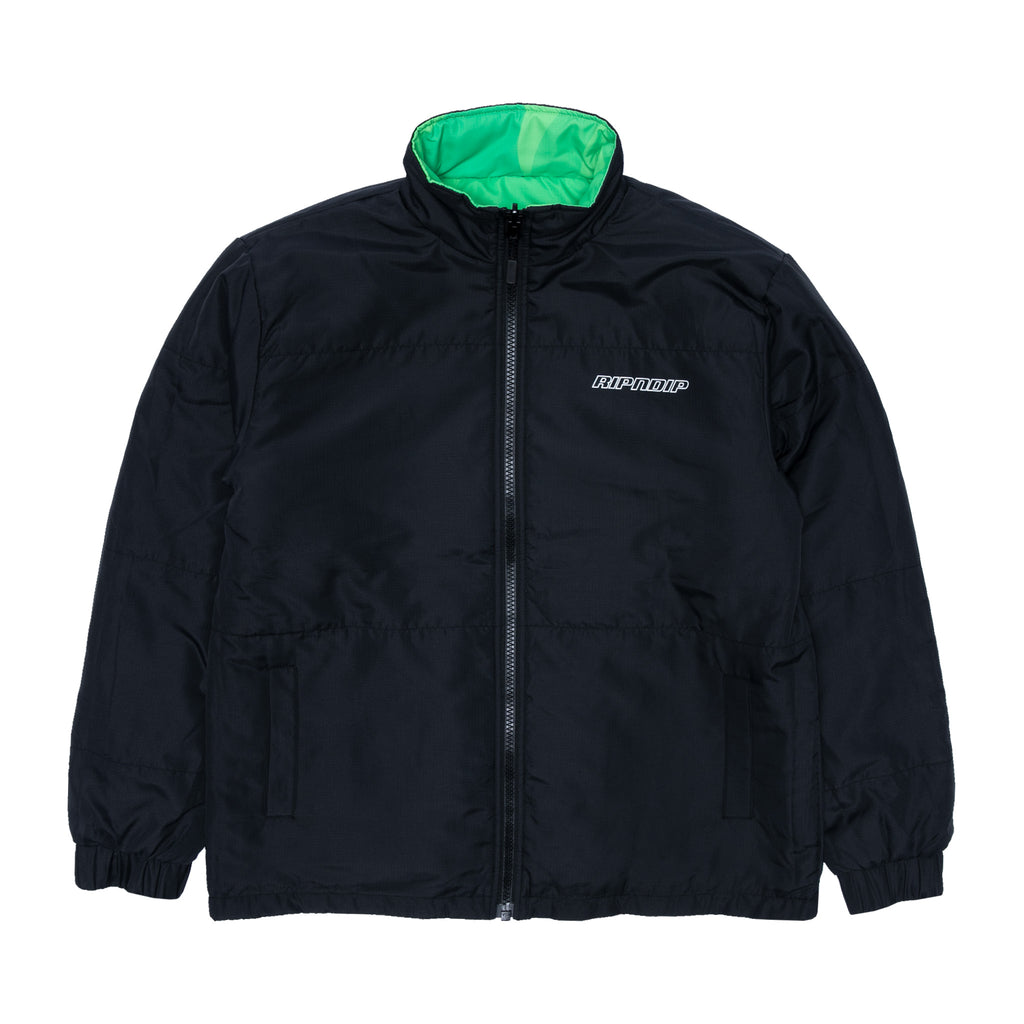 Neo Nerm Reversible Field Puffer Jacket (Black/Tonal Green) – RIPNDIP