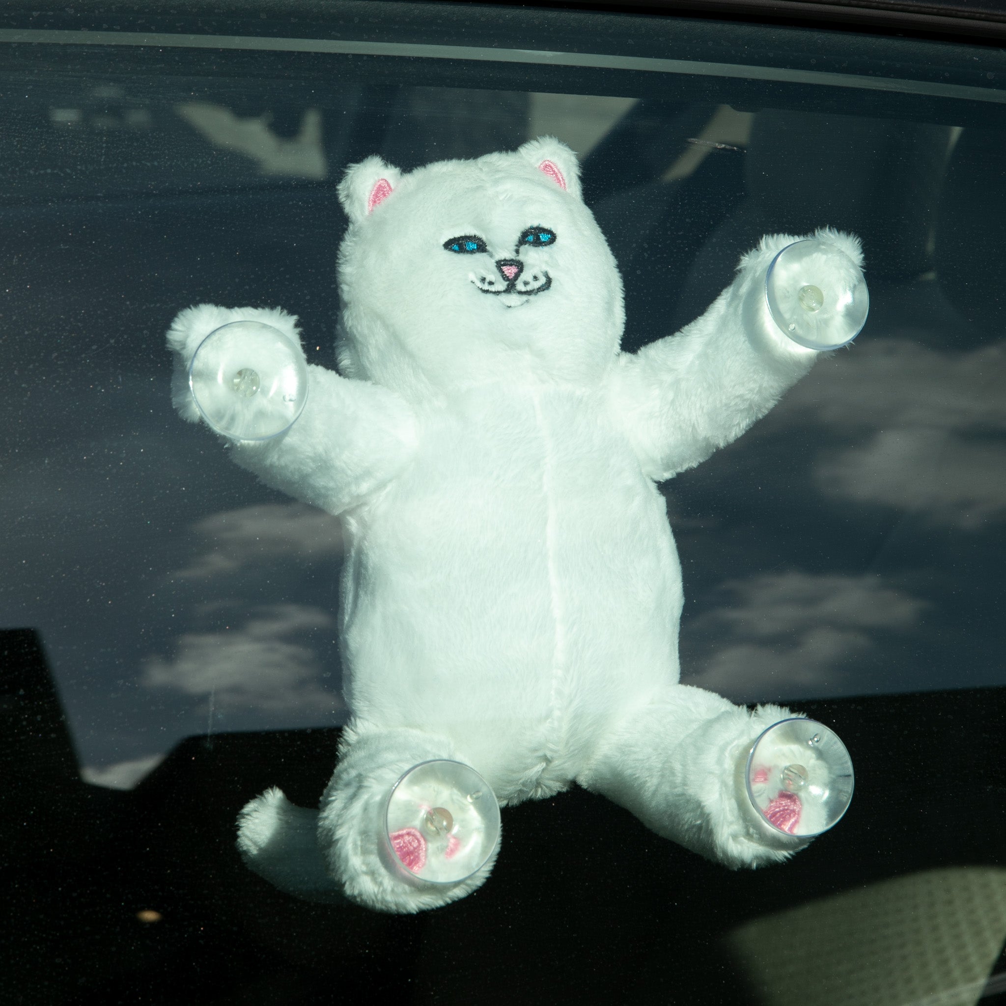 RIPNDIP Nerm Window Plush Suction Cup Plush Doll (White)