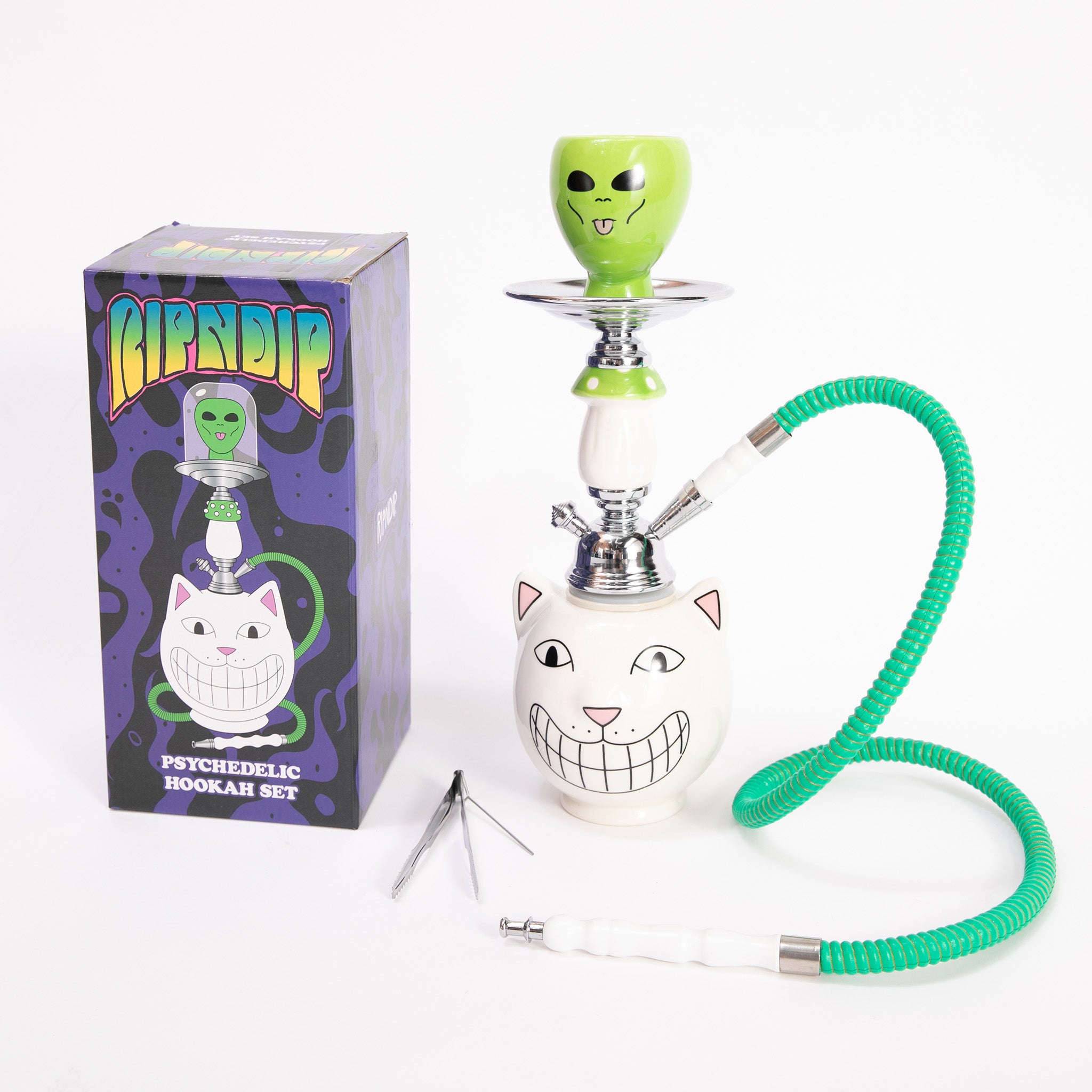 RIPNDIP Psychedelic Garden Hookah Set (White)