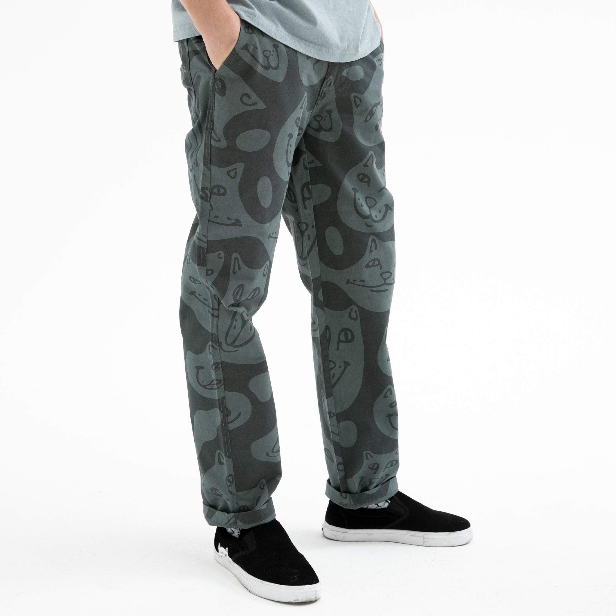Many Faces Twill Pants (Charcoal)