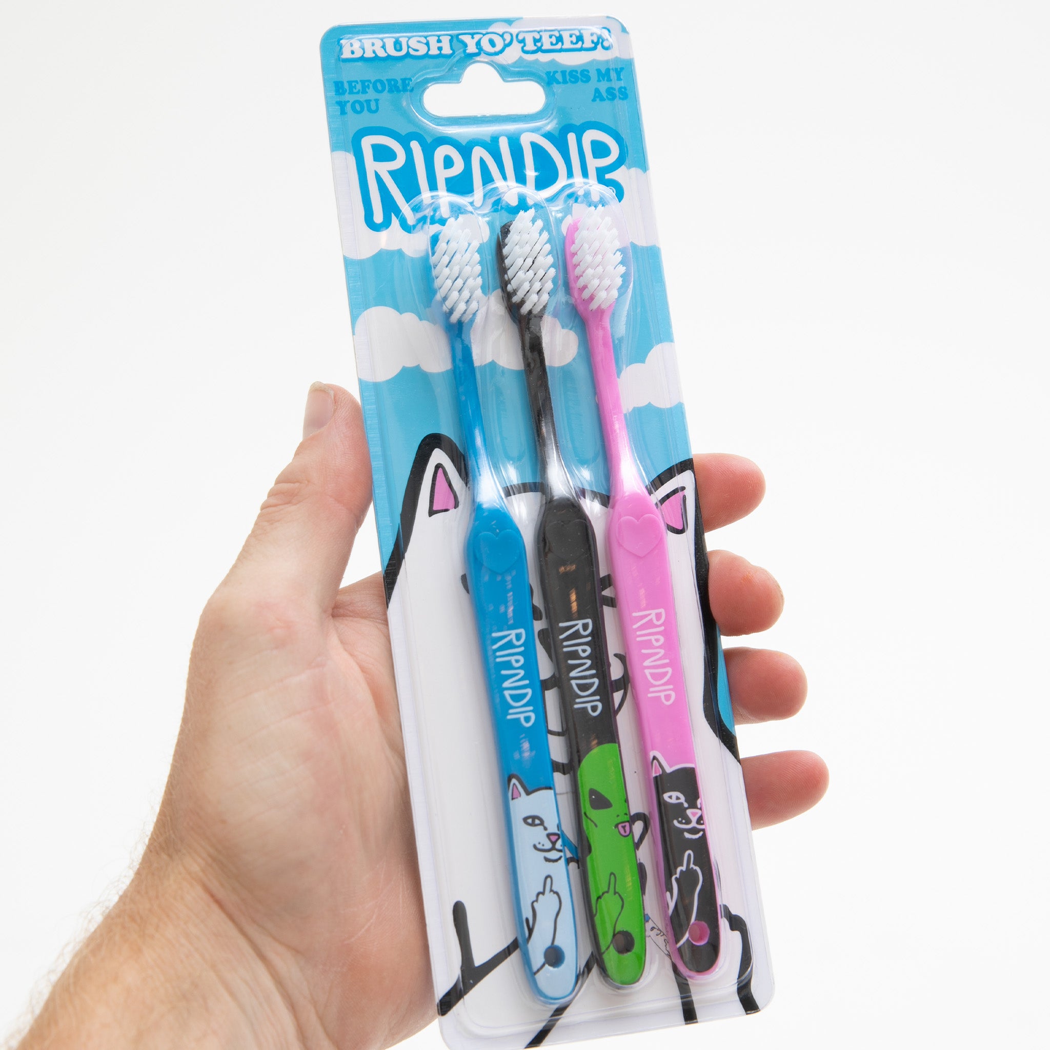 RIPNDIP Characters Toothbrush 3 Pack (Multi)