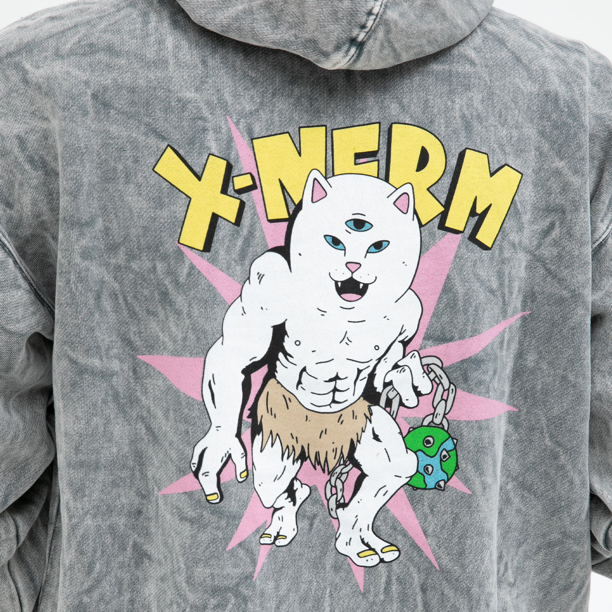 RIPNDIP X Nerm Hoodie (Charcoal Mineral Wash)