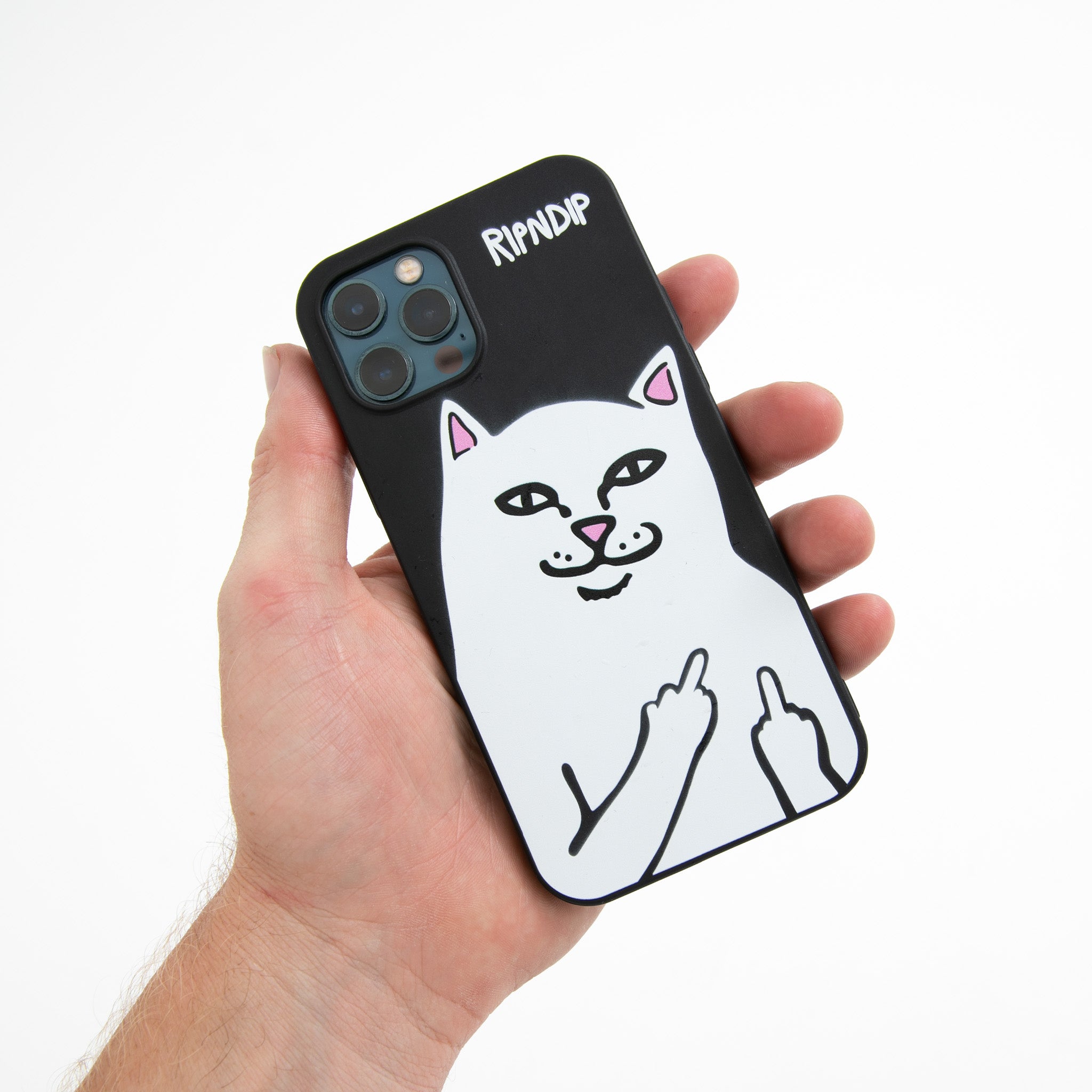 RIPNDIP Lord Nermal Iphone Case - 12/13 (Black)