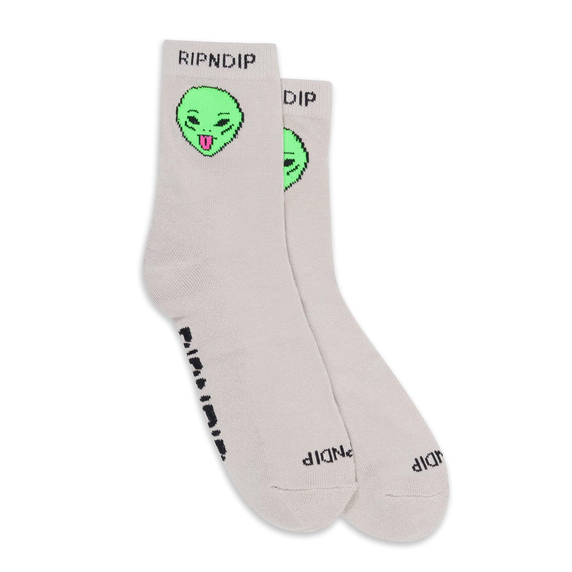 RipNDip We Out Here Mid Socks (Warm Grey)