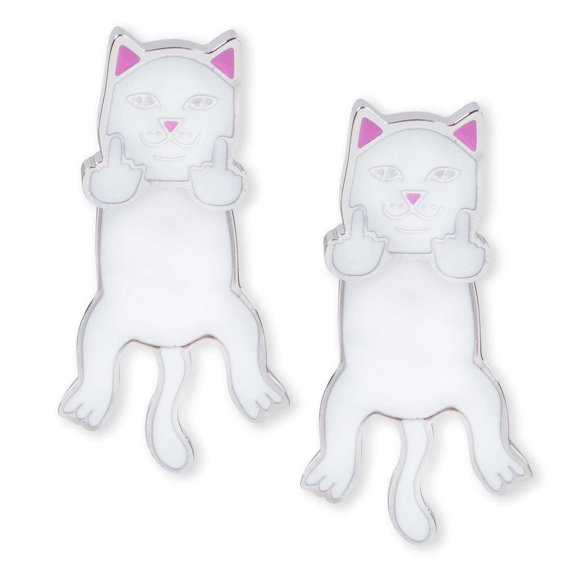 RIPNDIP Naughty Nerm Earring Set (White)