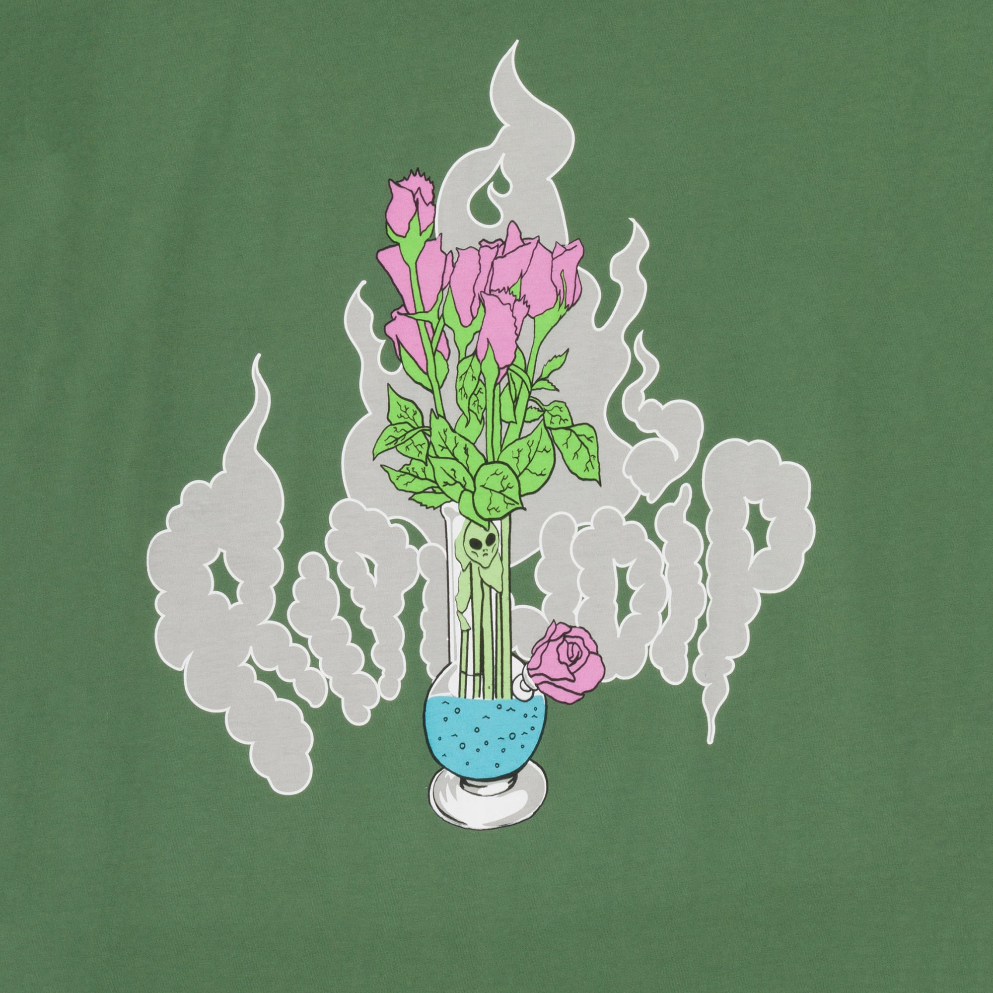 RipNDip Flower Vase Tee (Olive)