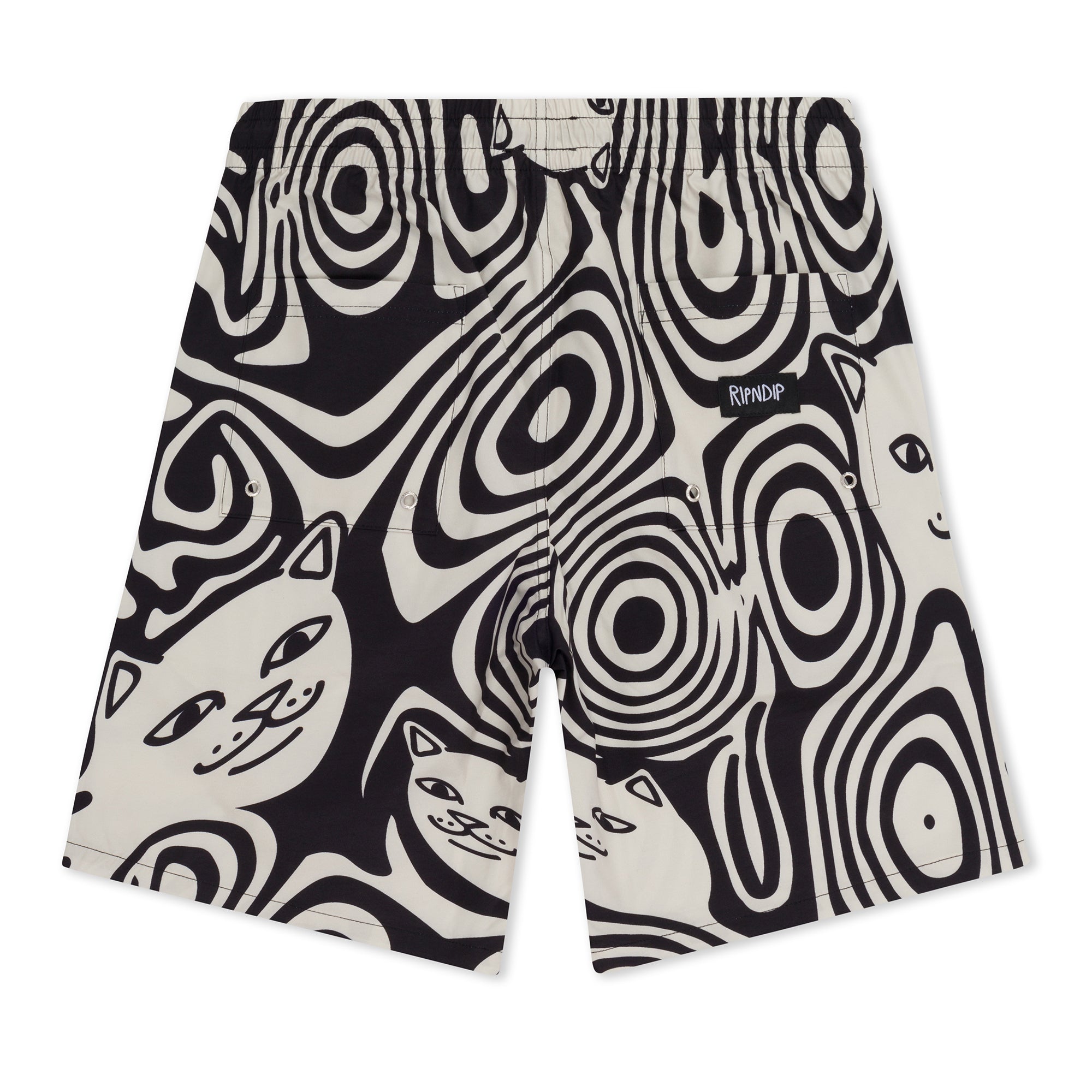 RipNDip Hypnotic Swim Shorts (Black/Cream)