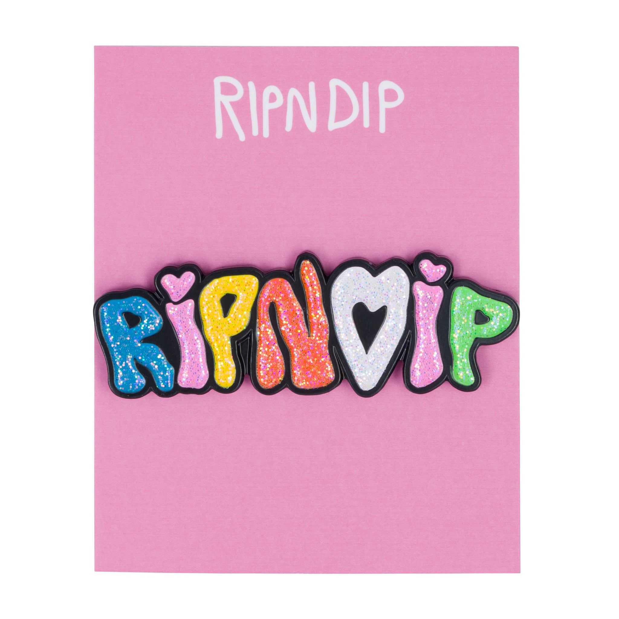 RIPNDIP Taste The Rainbow Glitter Pin (Multi)