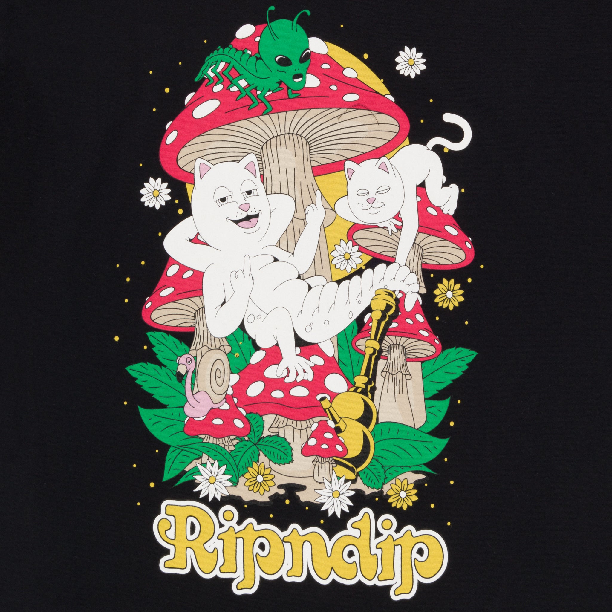RIPNDIP Caterpillar Garden Tee (Black)