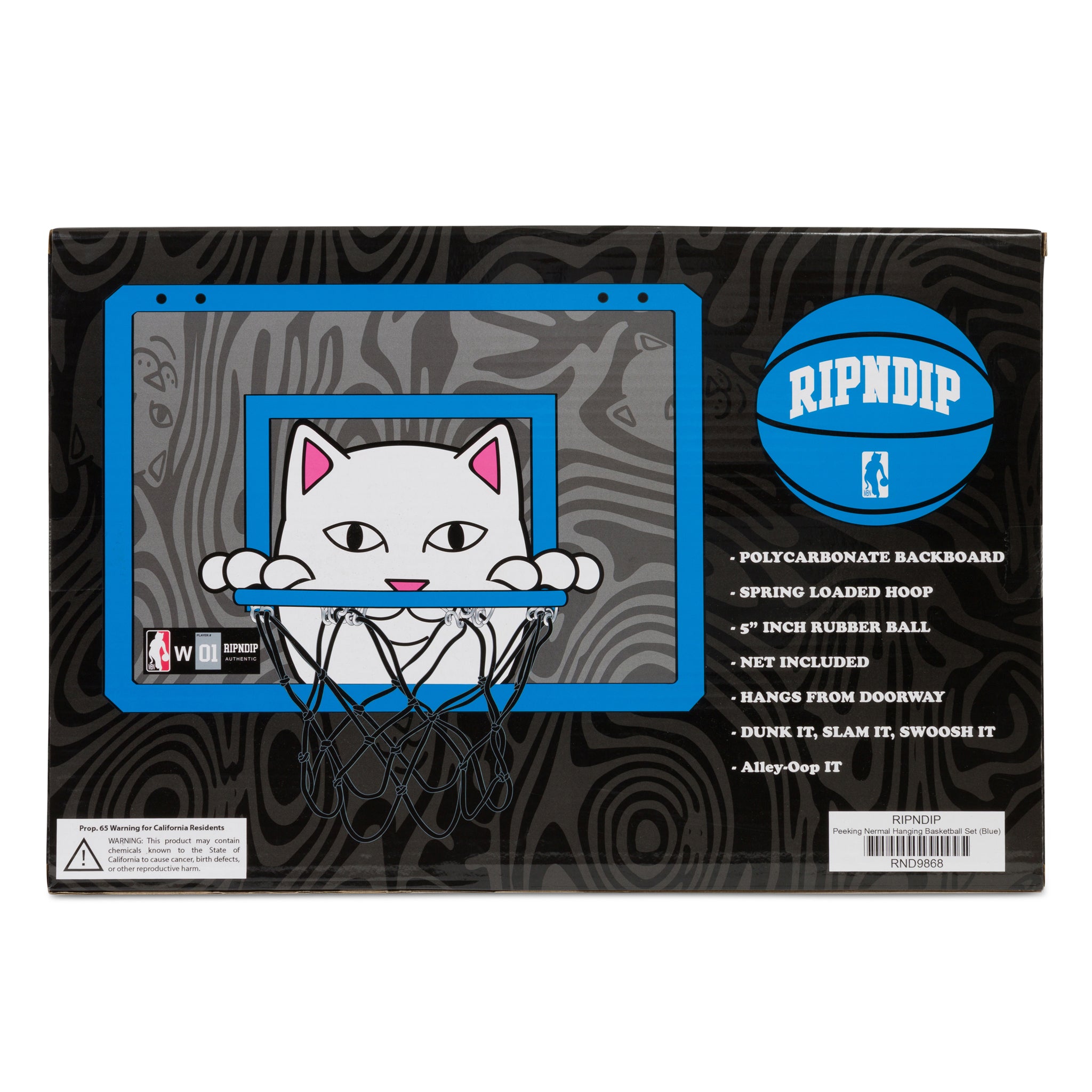 RIPNDIP Peeking Nermal Hanging Basketball Set (Blue)