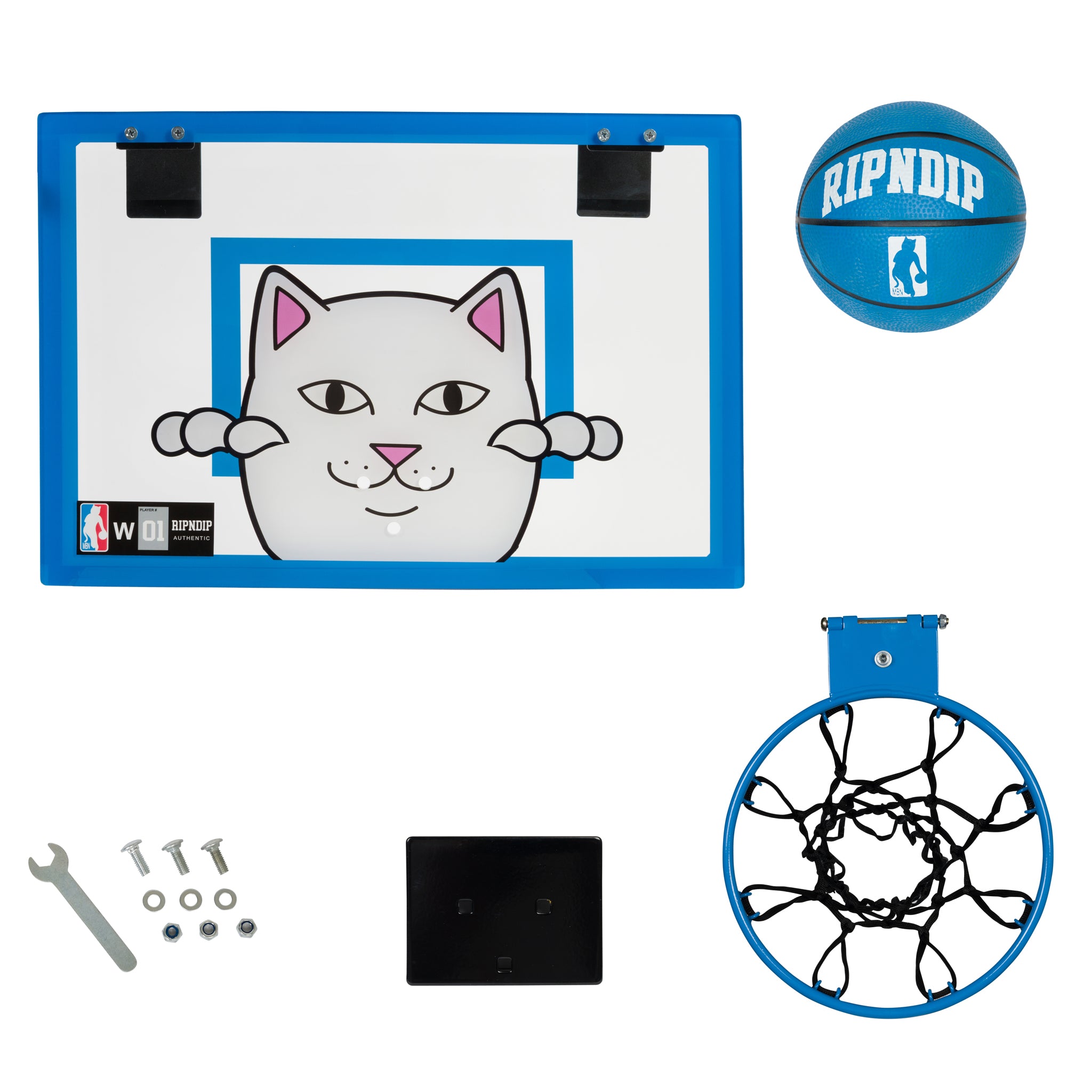 RIPNDIP Peeking Nermal Hanging Basketball Set (Blue)