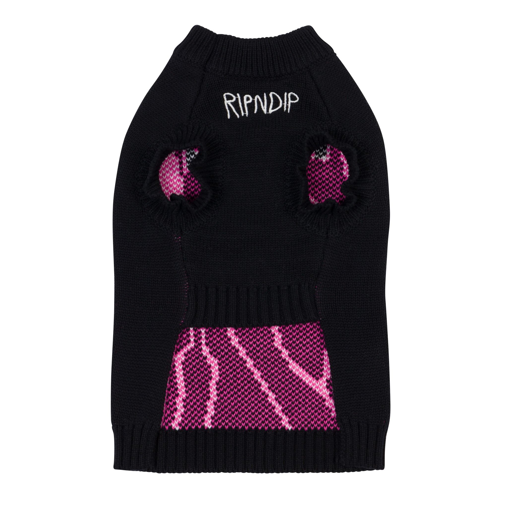 RIPNDIP Lord Nermal Pet Knit Sweater Vest (Black)