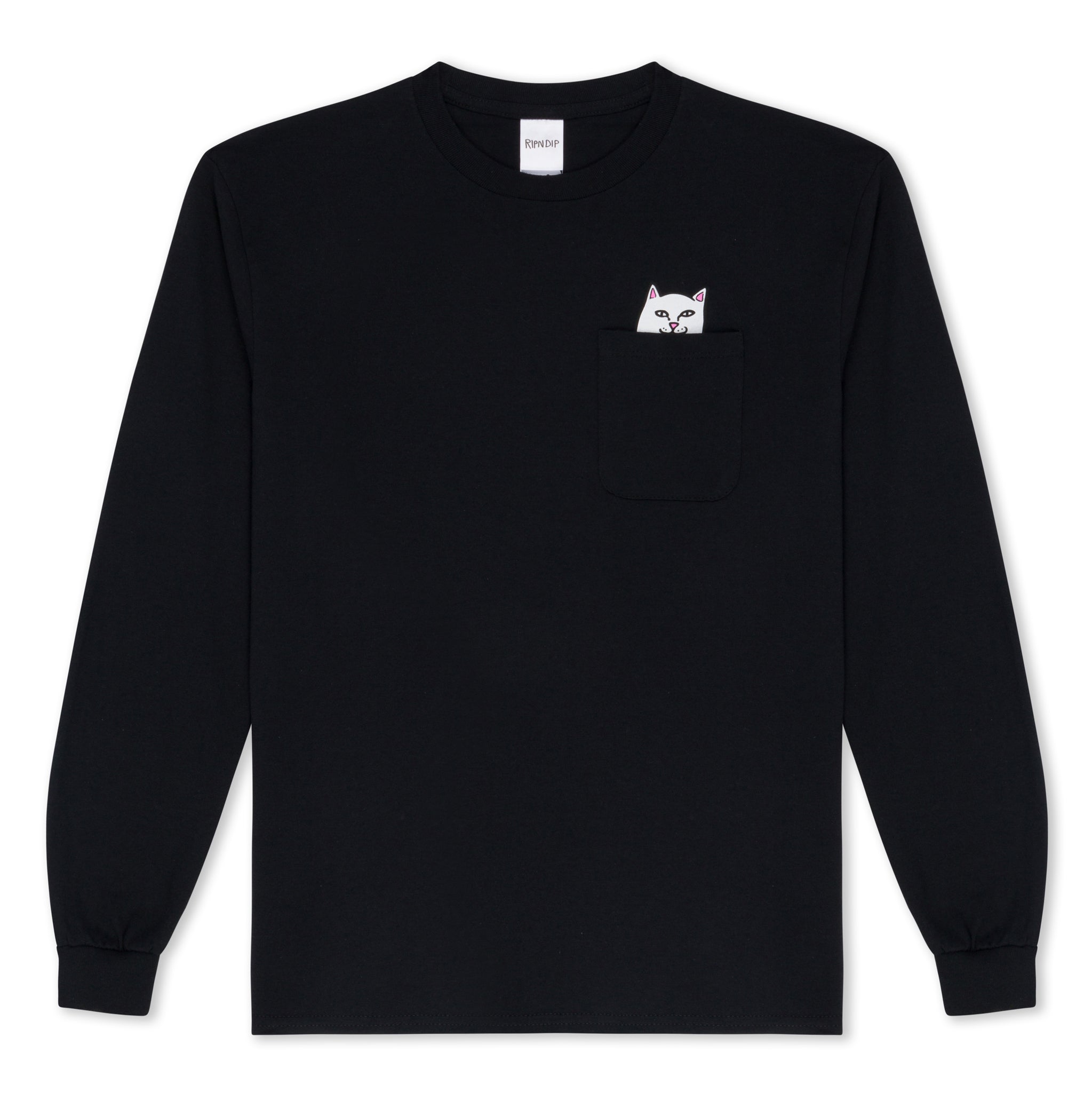 RIPNDIP Lord Nermal L/S Pocket Tee (Black)