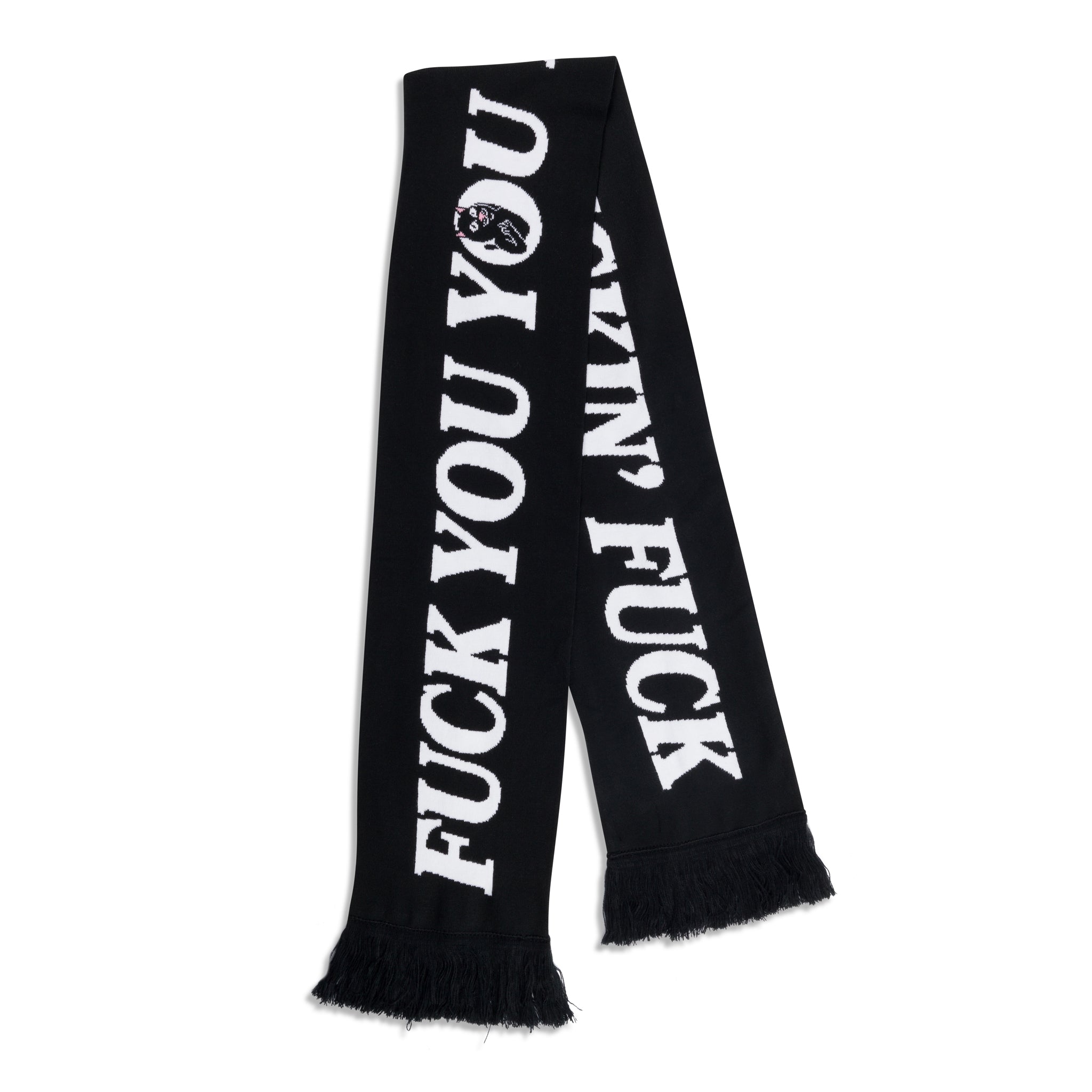 RIPNDIP Fuckin Fuck Knit Scarf (Black)