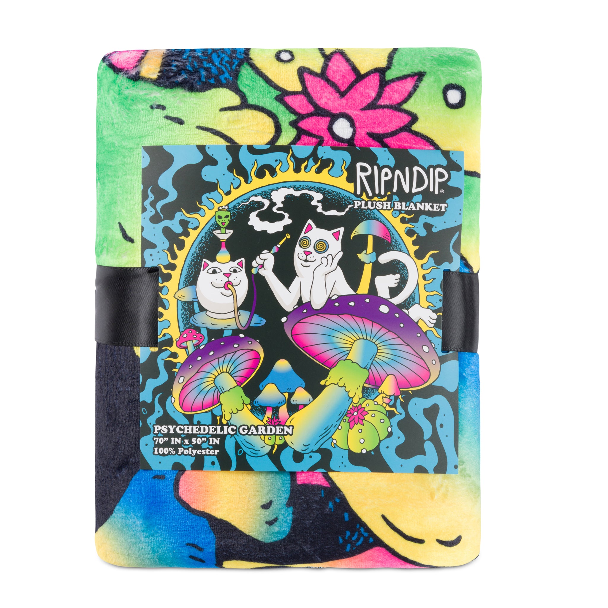 RIPNDIP Psychedelic Garden Fleece Blanket  (Multi)