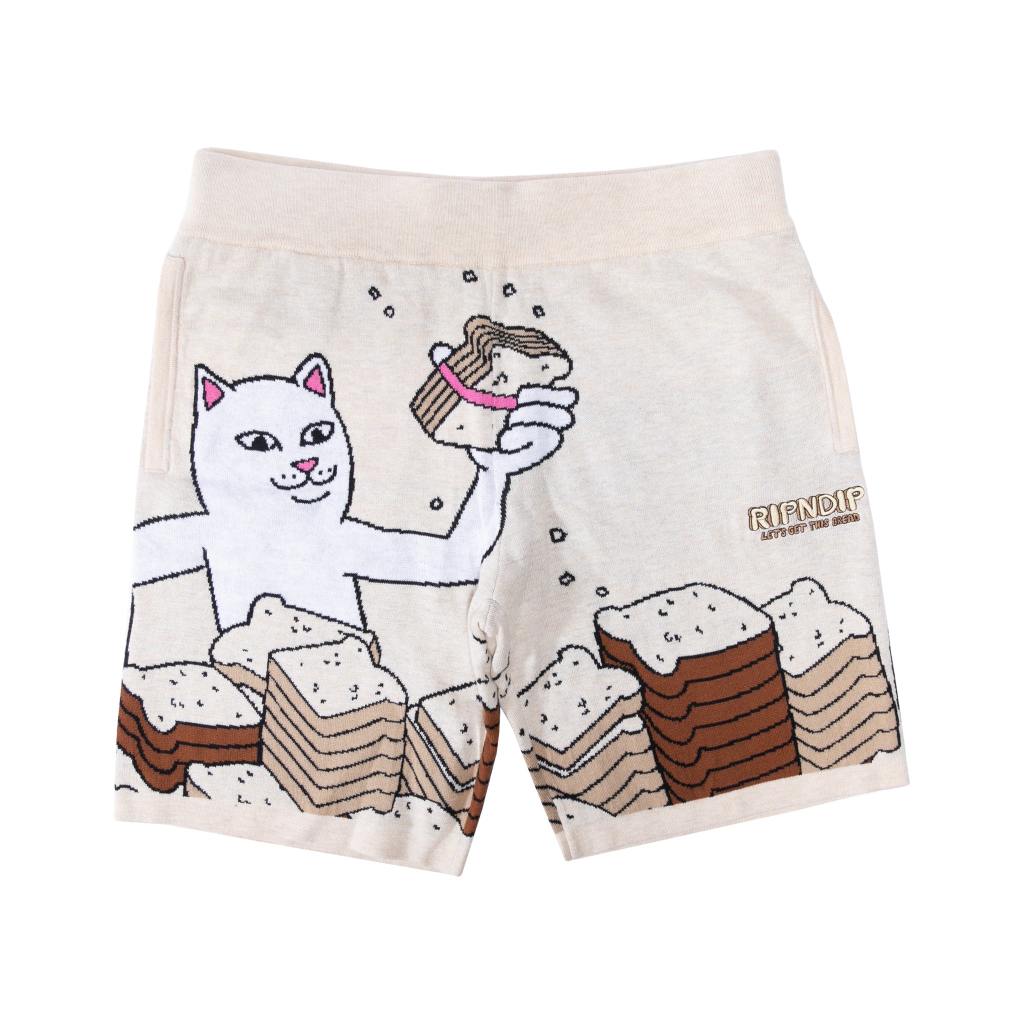 Lets Get this Bread Knit Shorts (Natural)