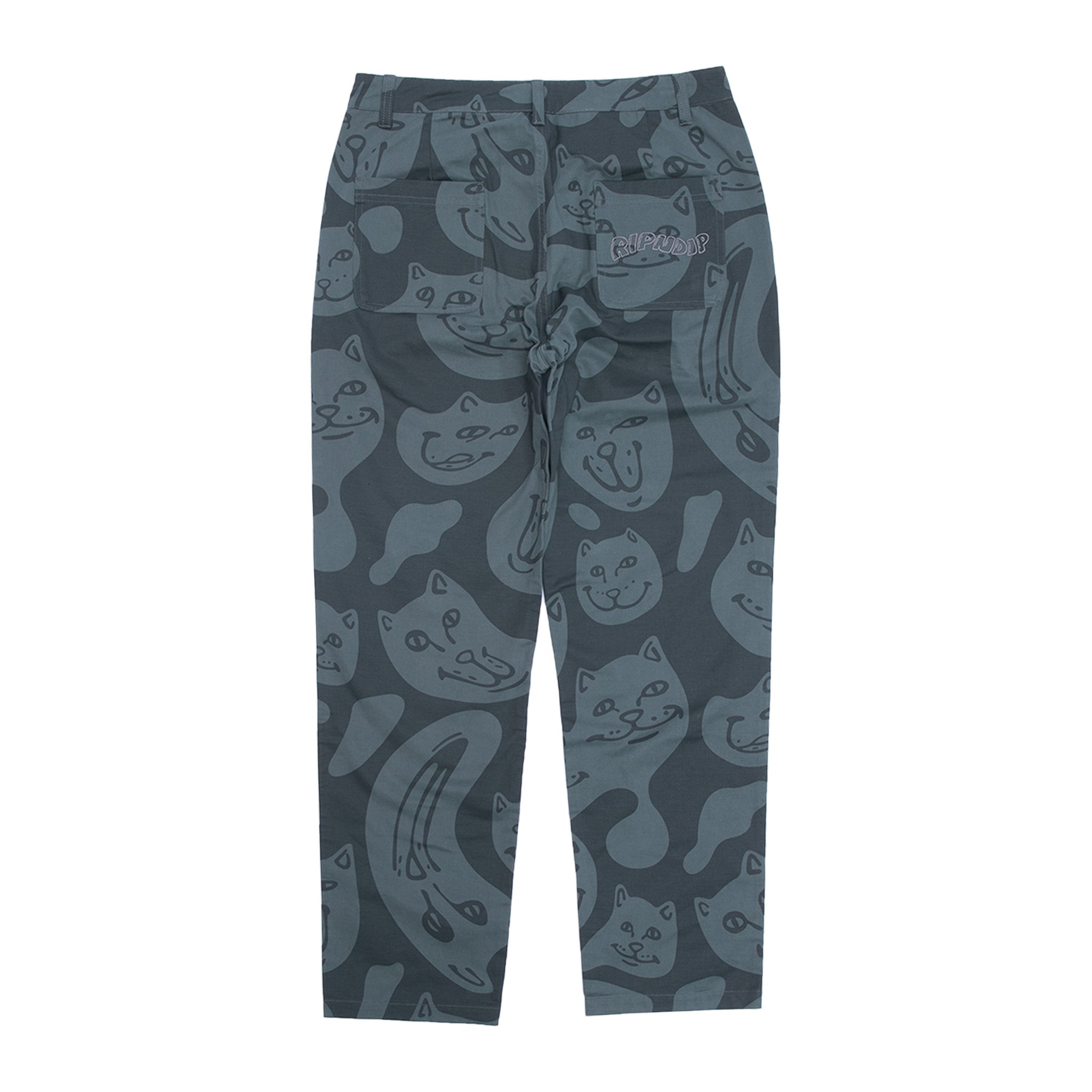 RIPNDIP Many Faces Twill Pants (Charcoal)