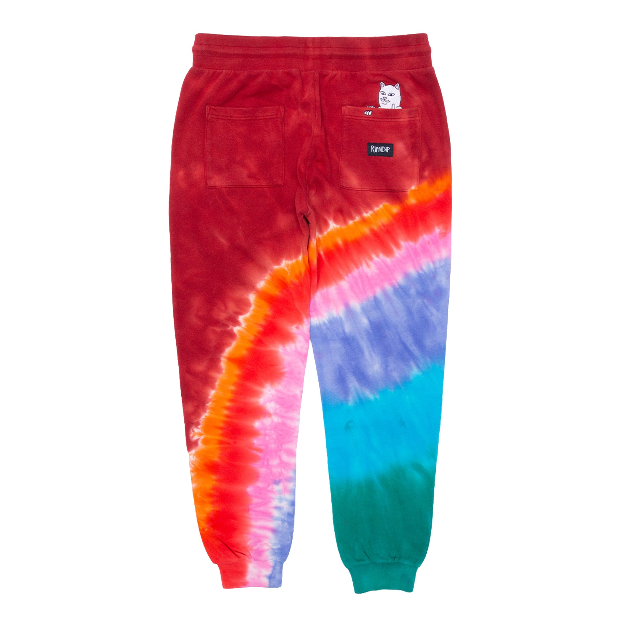 347205 OG Prisma Embroidered Sweatpants (Red Tie Dye)