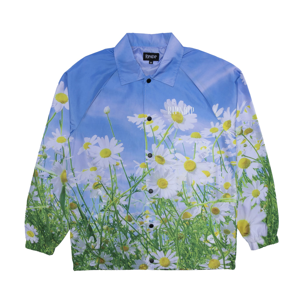 RIPNDIP FLOWERプリントコーチジャケット ドローコード付き RND-FA20-JACKETS-