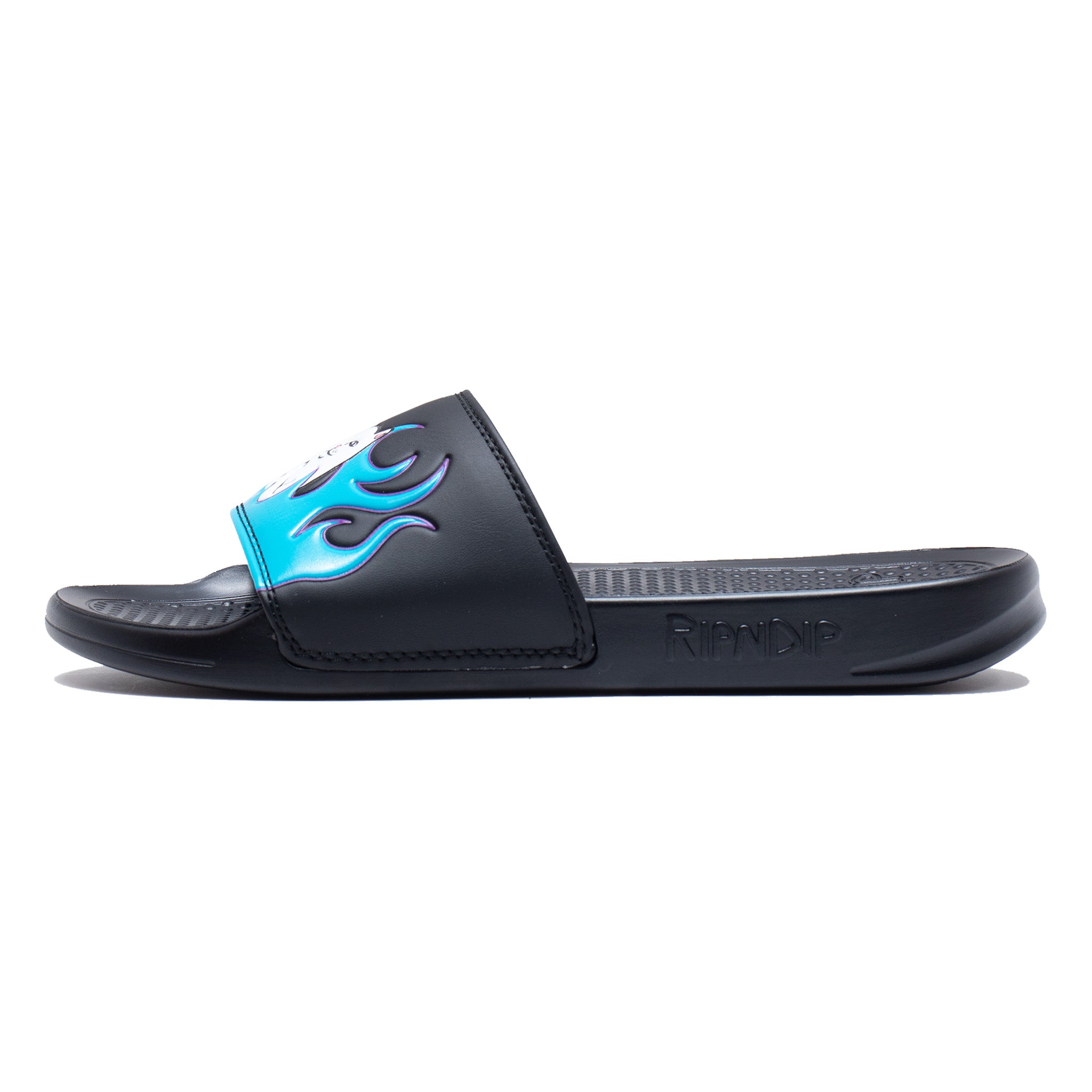 343959 Welcome to Heck Slides (Black/Blue)