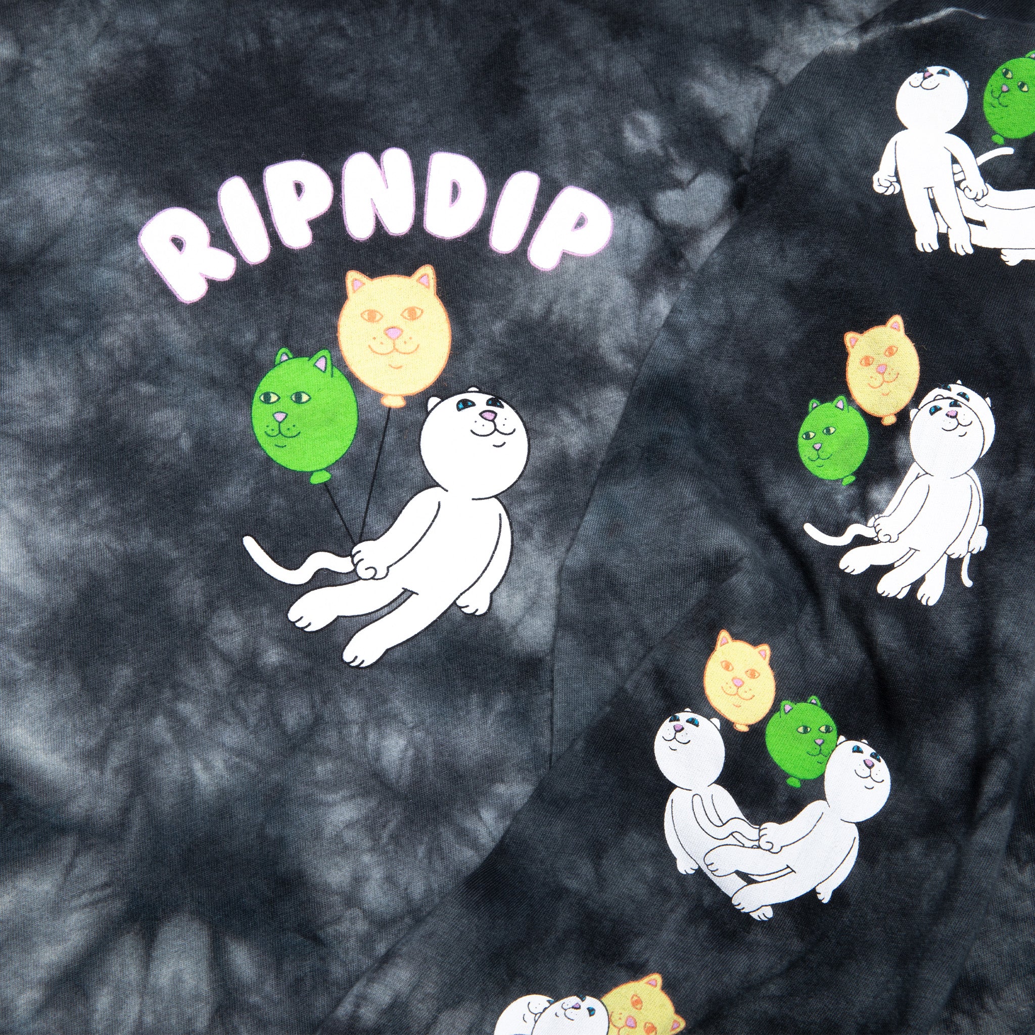 RIPNDIP Drifting Away Long Sleeve (Black Lightning Wash)