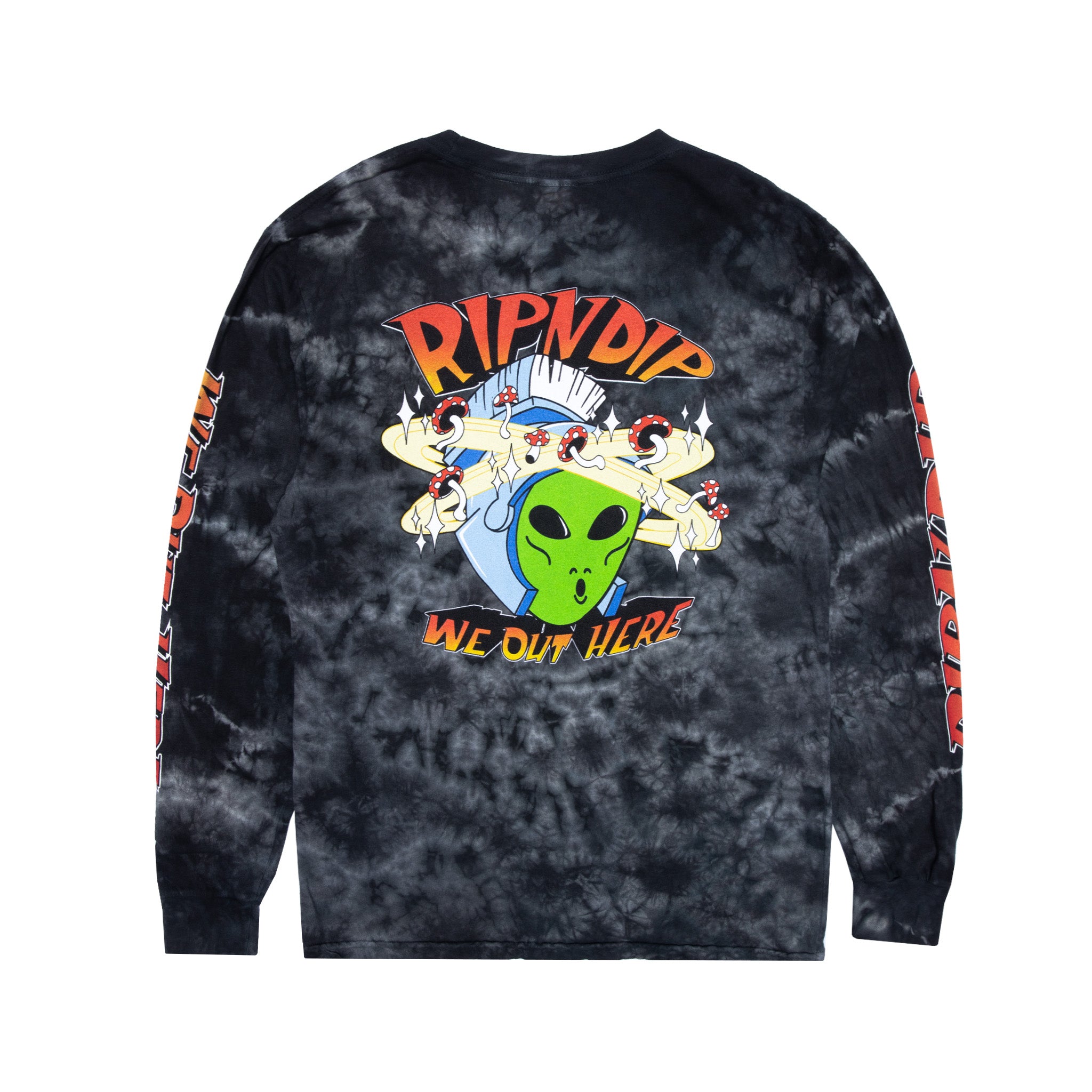RipNDip Out Of This World Long Sleeve (Black Lightning Wash)