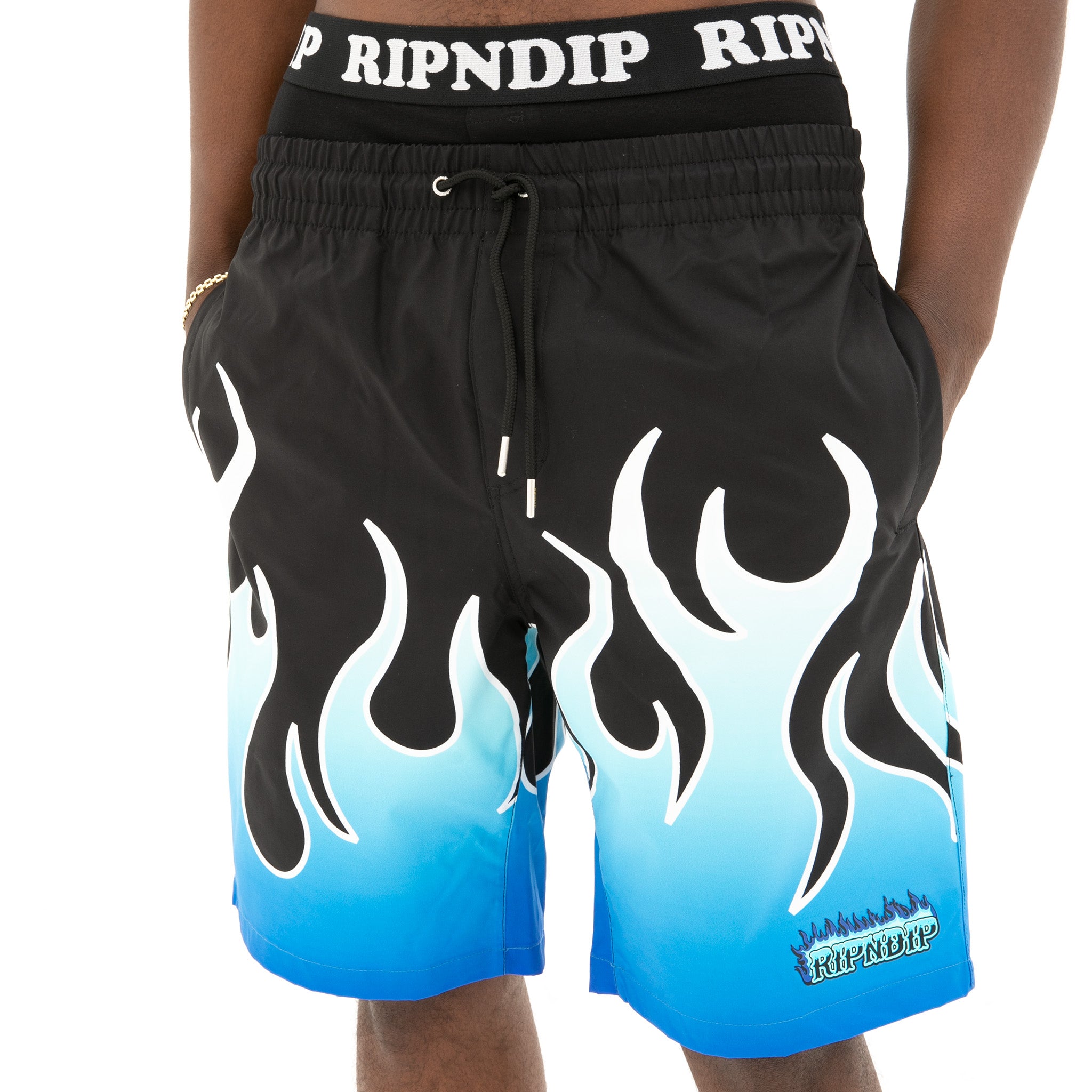 RIPNDIP Hades Swim Shorts (Black)