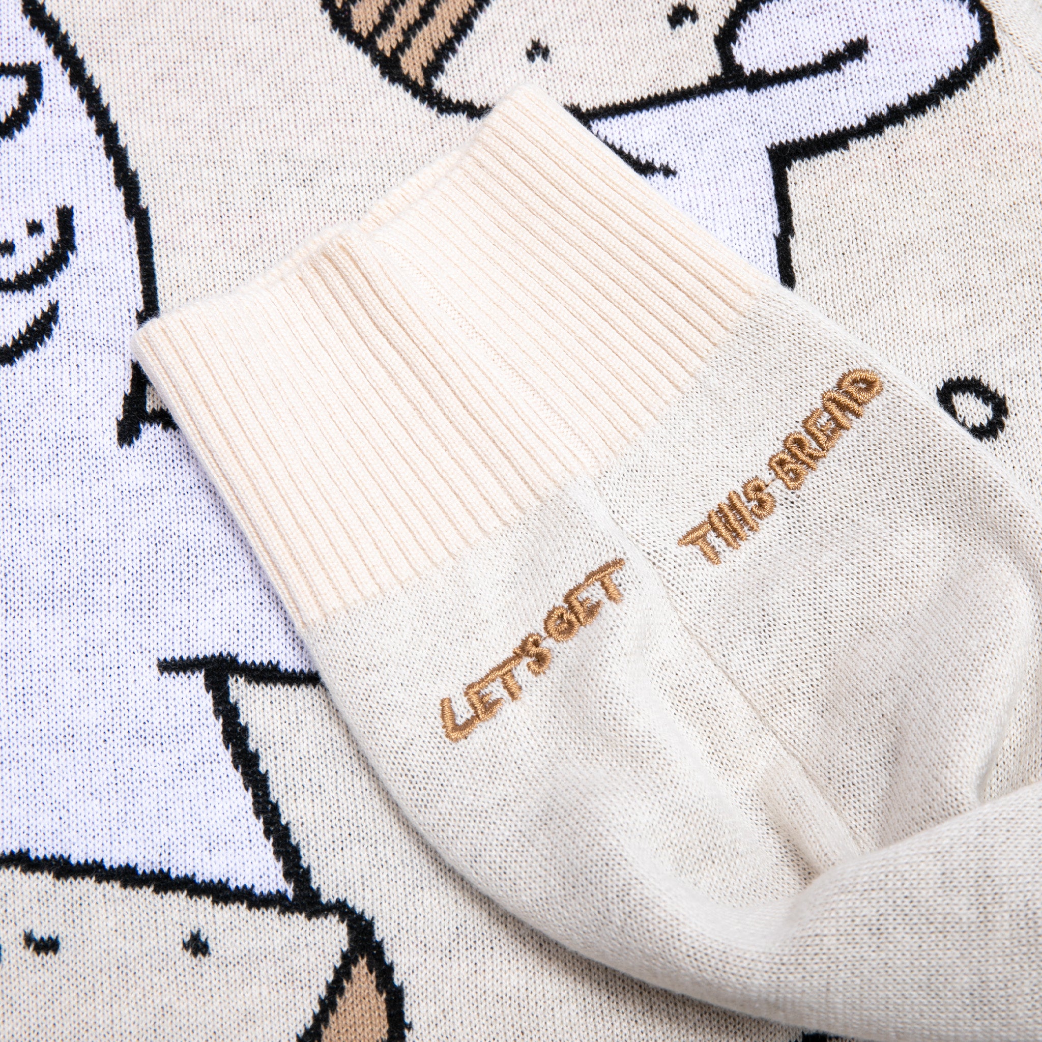RIPNDIP Lets Get This Bread Knit Sweater (Natural)