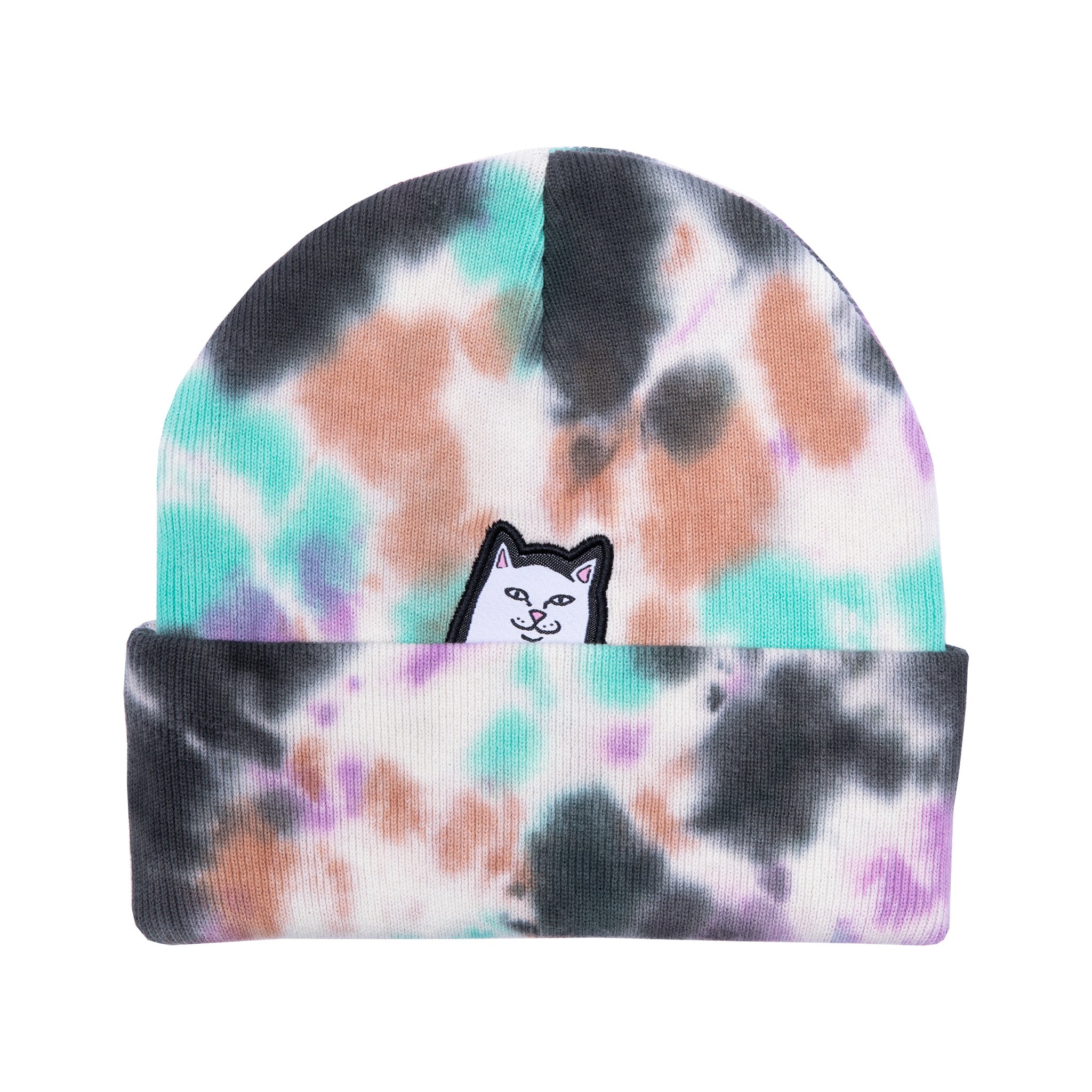 Putnam Lord Nermal Beanie (Black / Mint Tie Dye)