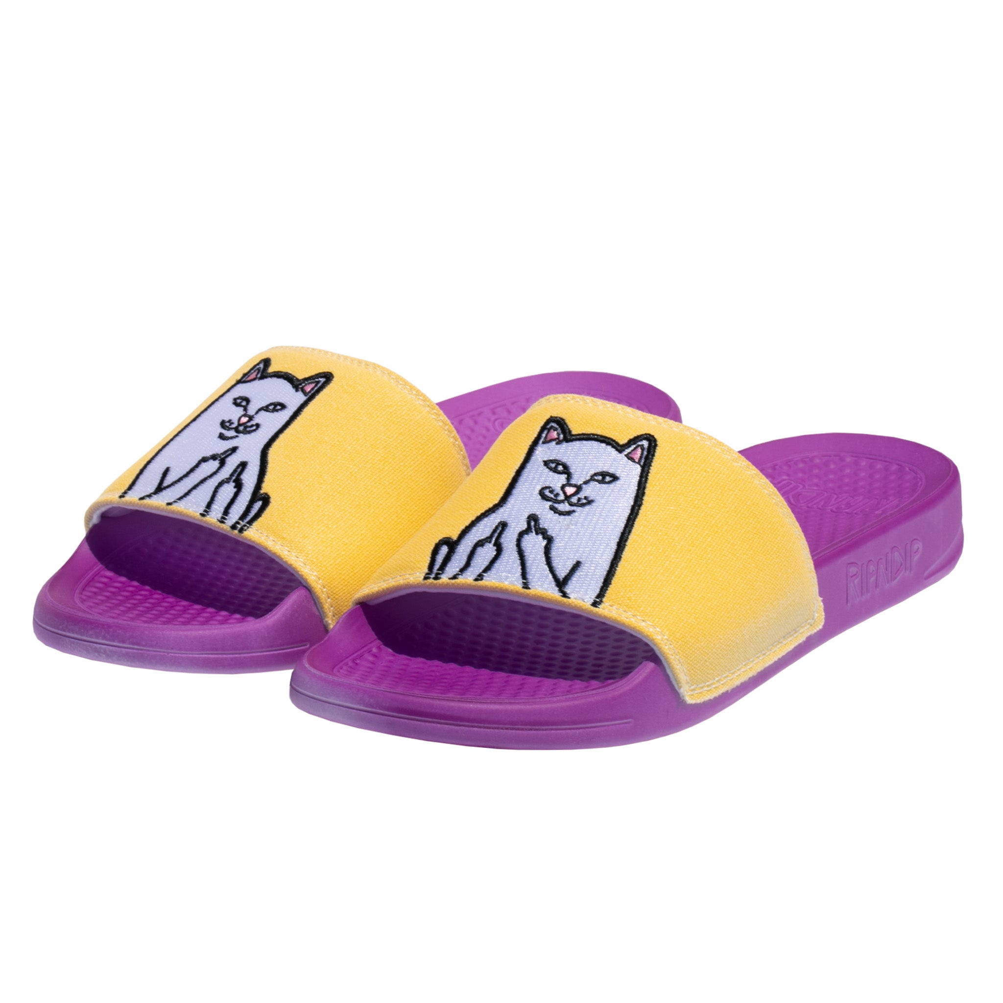 Color changing Rip n dip saldals Lord Nermal UV Activated Slip Ons (Blue/Fuschia) – RIPNDIP main image 4