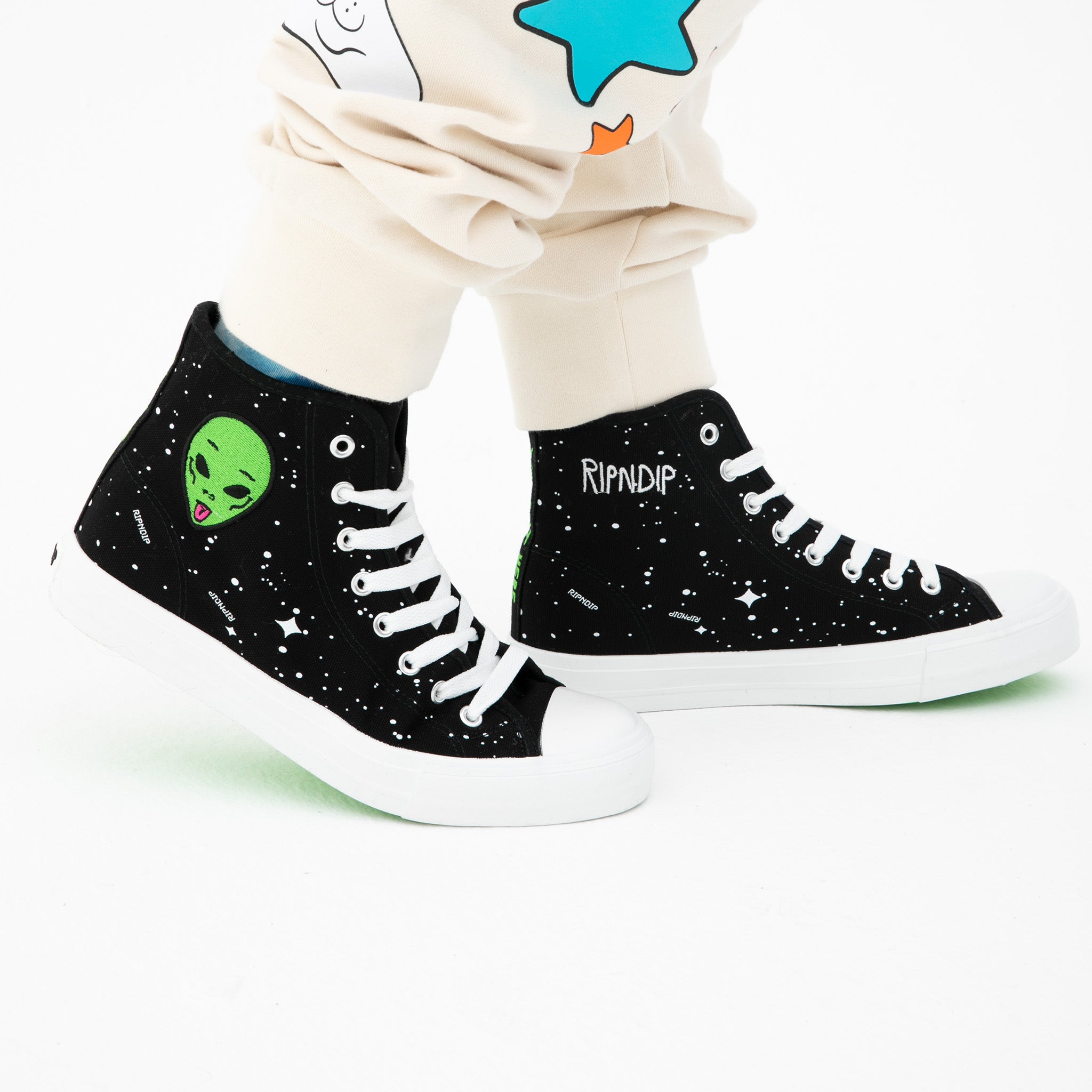 RIPNDIP We Out Here High Top Shoe (Black)