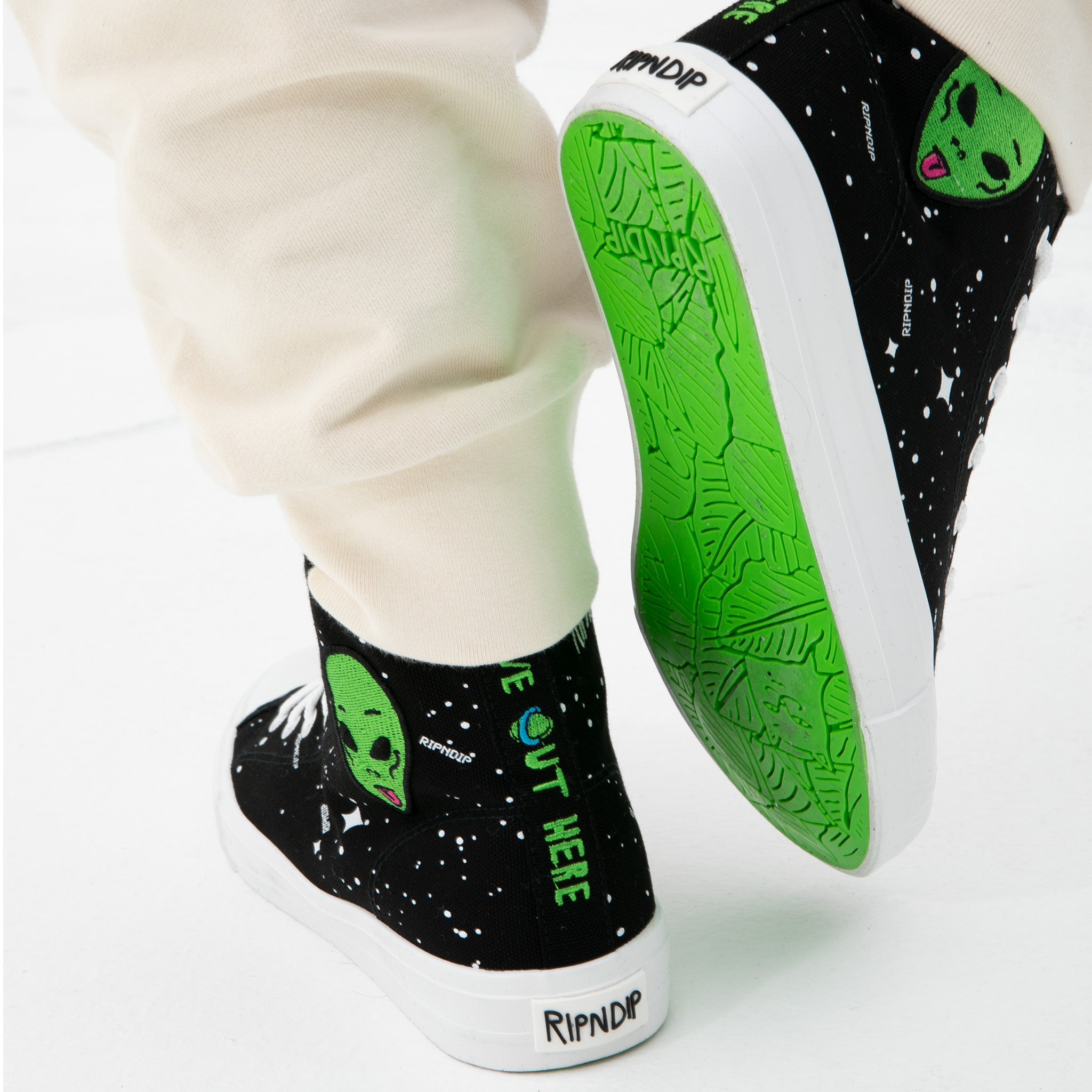 RIPNDIP We Out Here High Top Shoe (Black)