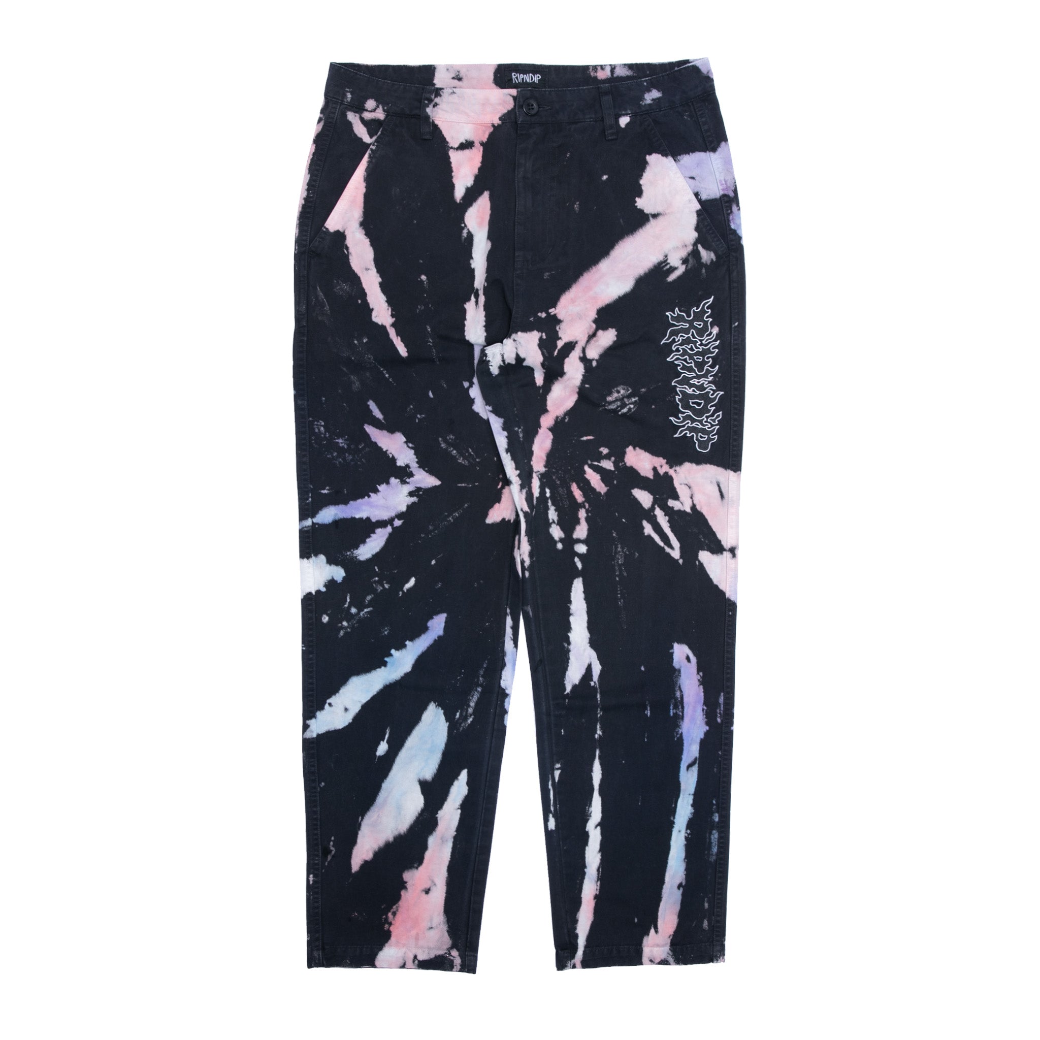 RIPNDIP Blaze Pants (Black/Peach/Purple Tie Dye)