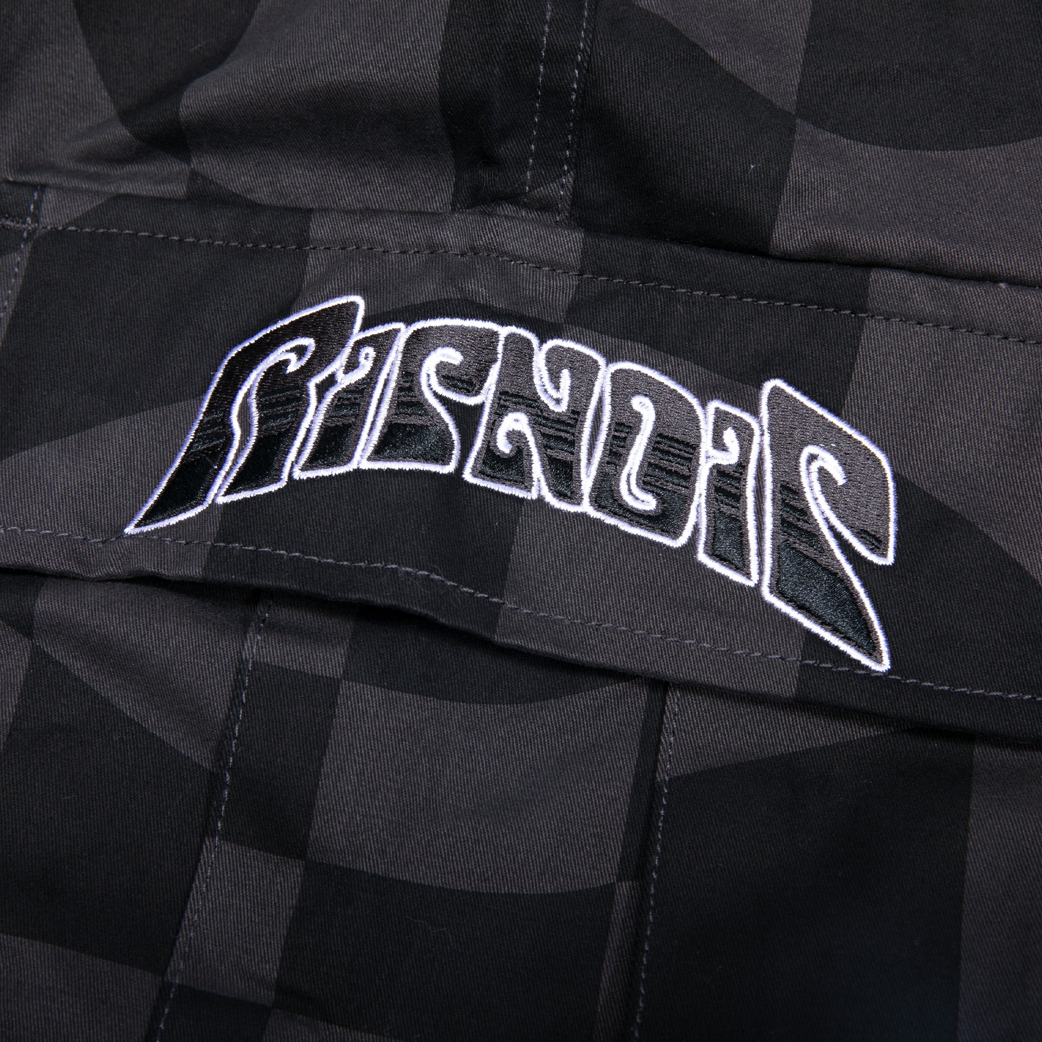 Checked Cargo Pants (Black/Charcoal)