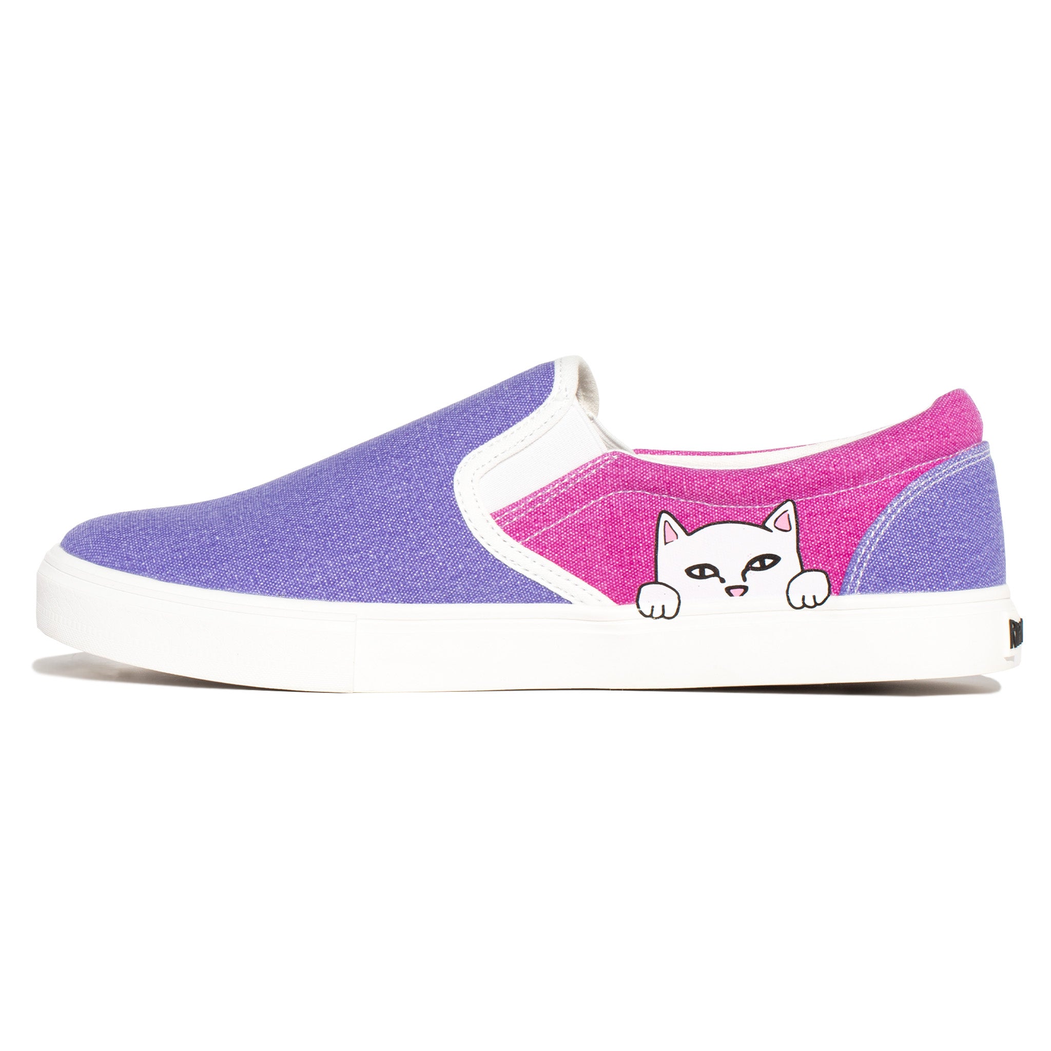 341576 Lord Nermal UV Activated Slip Ons (Blue/Fuschia)