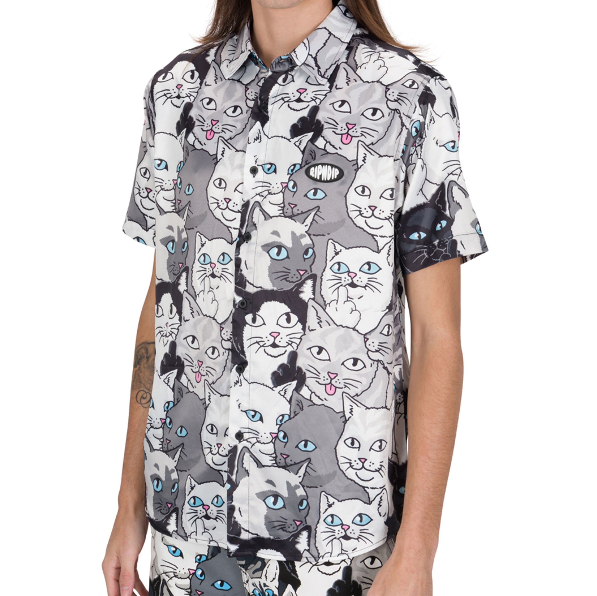 Family Tree Button Up (Black)