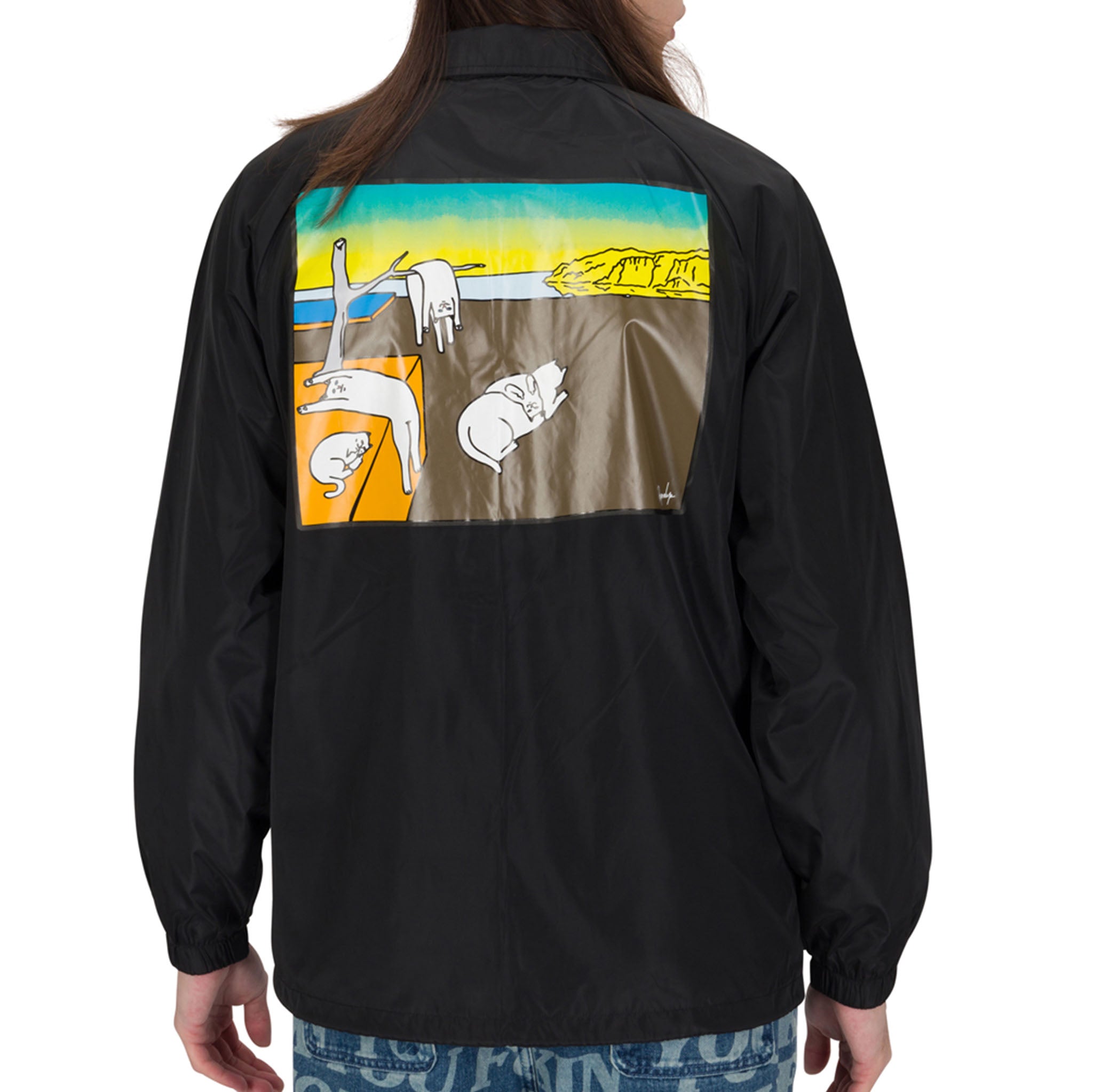 Nermali Coaches Jacket (Black) – RIPNDIP