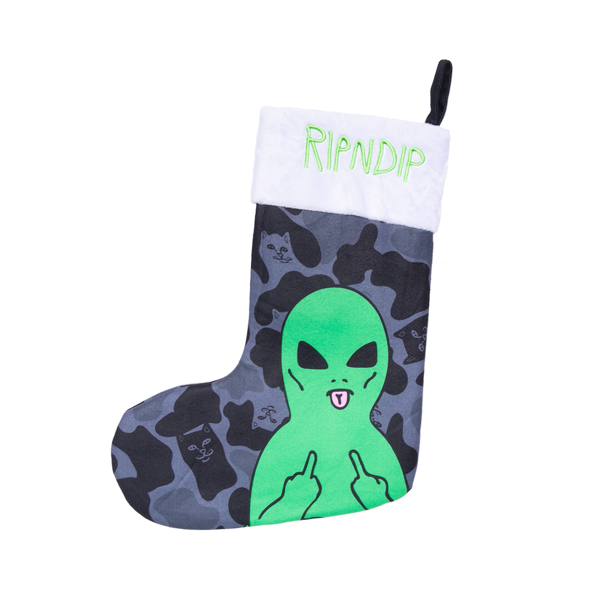 RIPNDIP Lord Alien Christmas Stocking  (Black)