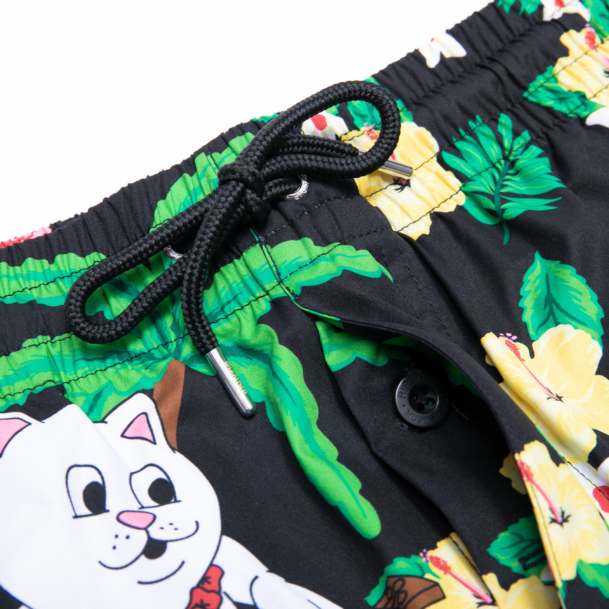 RIPNDIP Aloha Nerm Swim Shorts (Black)