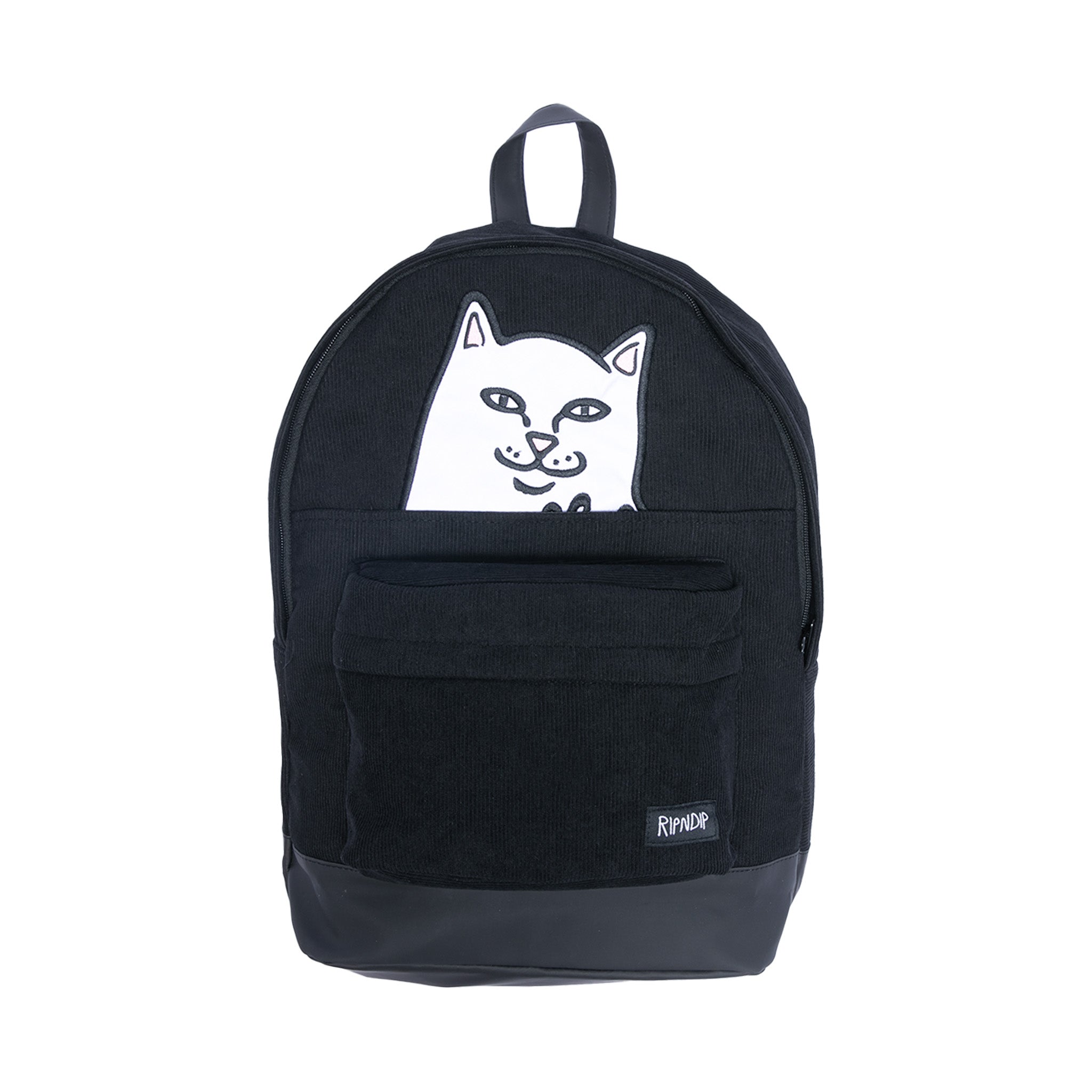 RipNDip Lord Nermal Corduroy Backpack (Black)