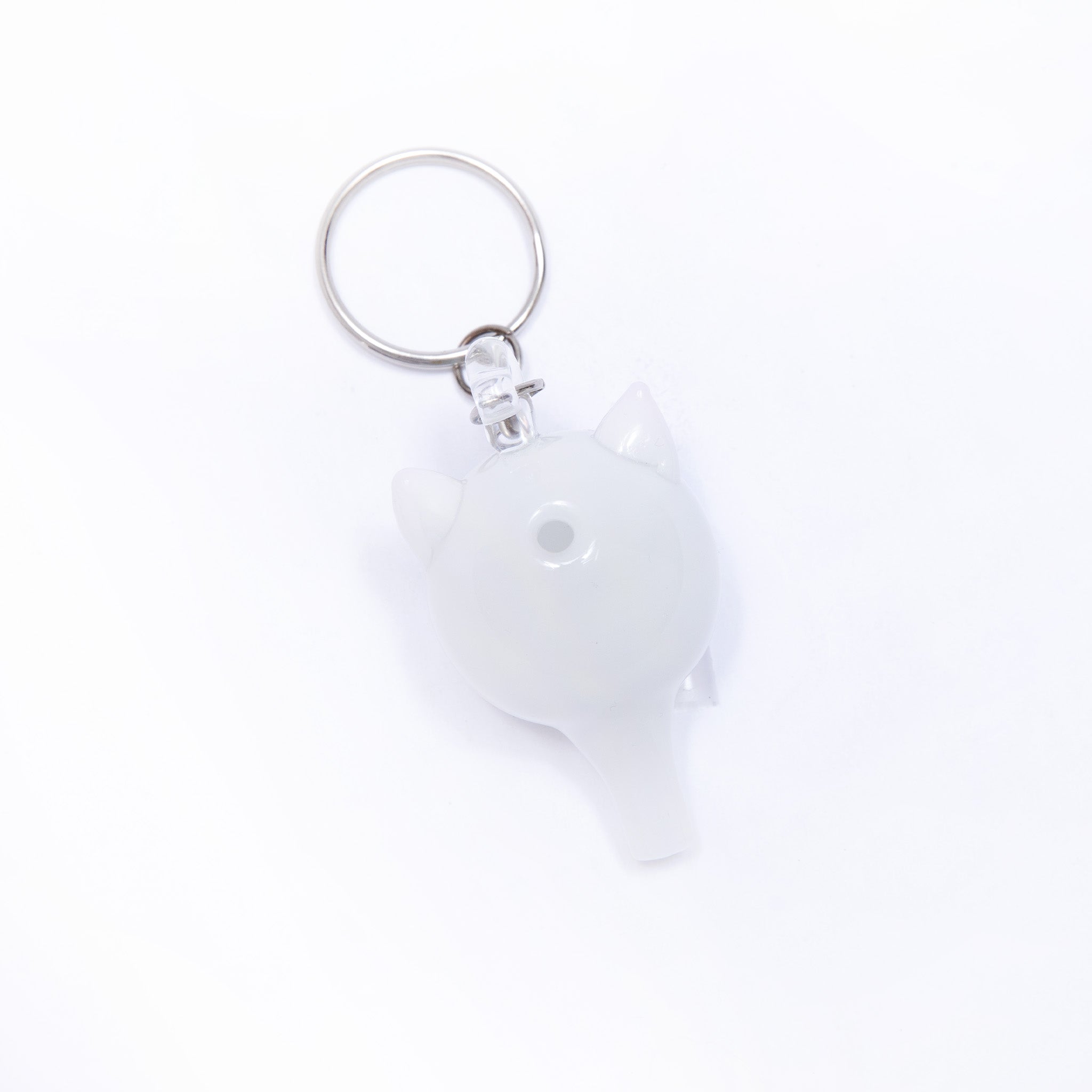 Lord Nermal Glass Carb Cap Keychain (White)