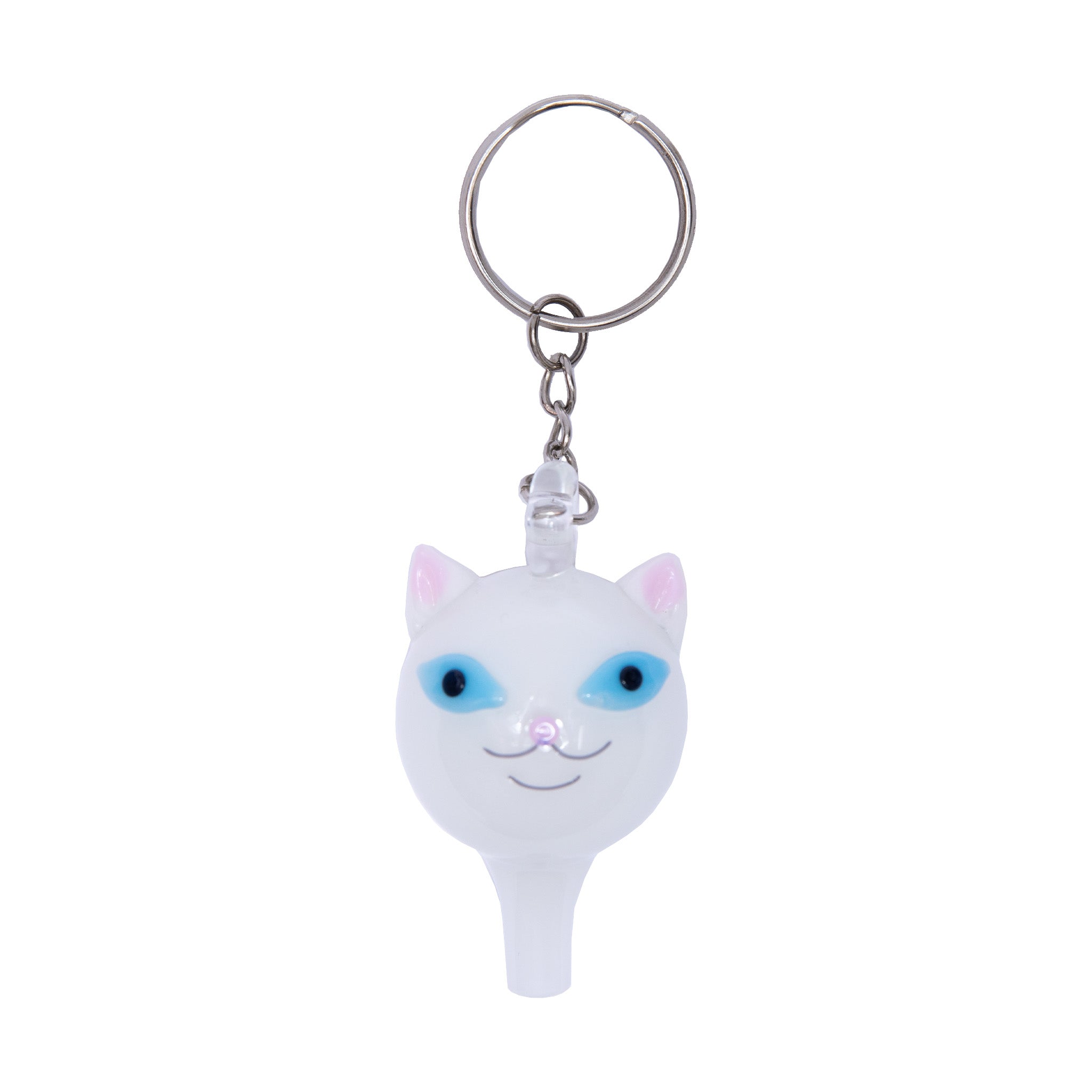 Lord Nermal Glass Carb Cap Keychain (White)