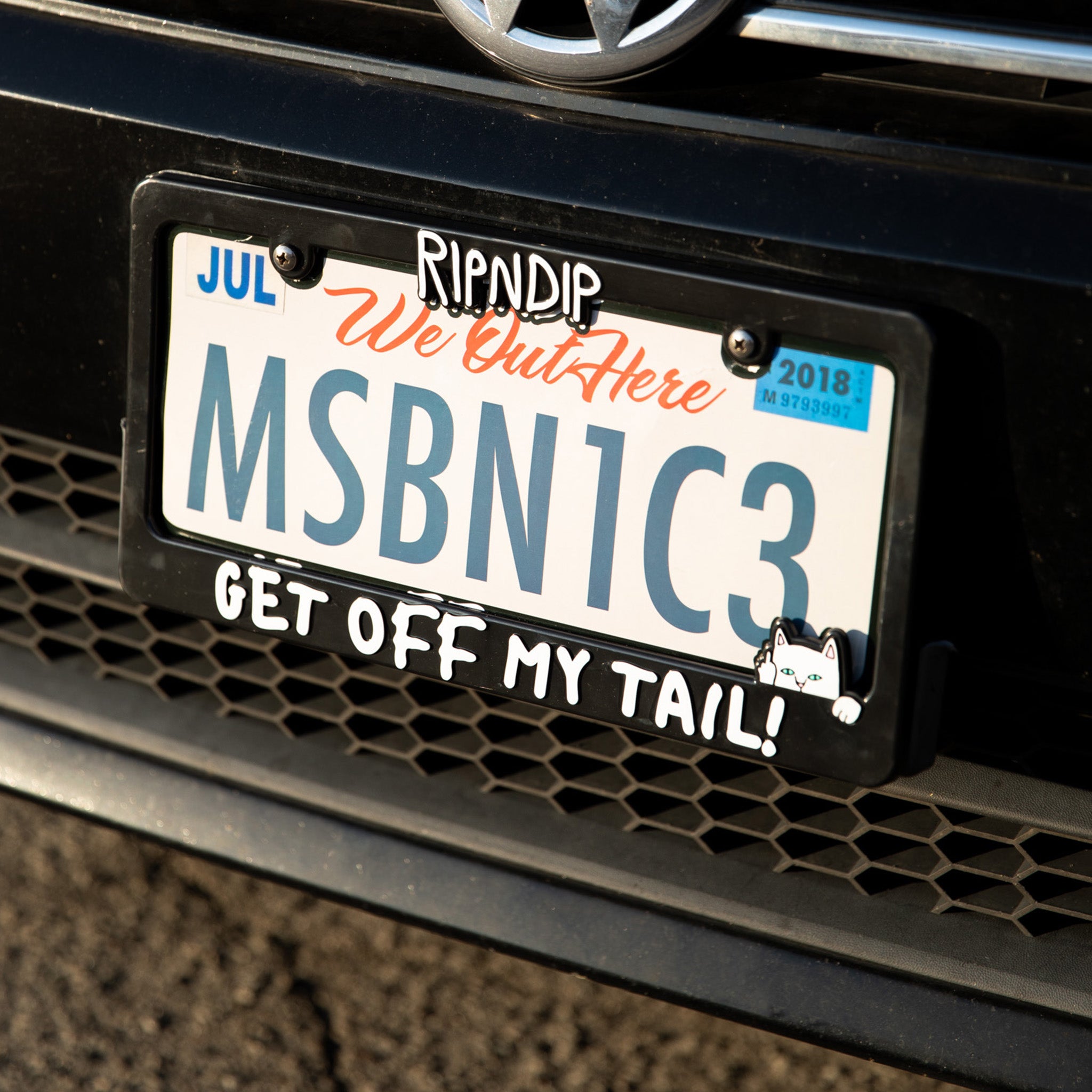 RipNDip Tailgate License Plate Frame (Black)